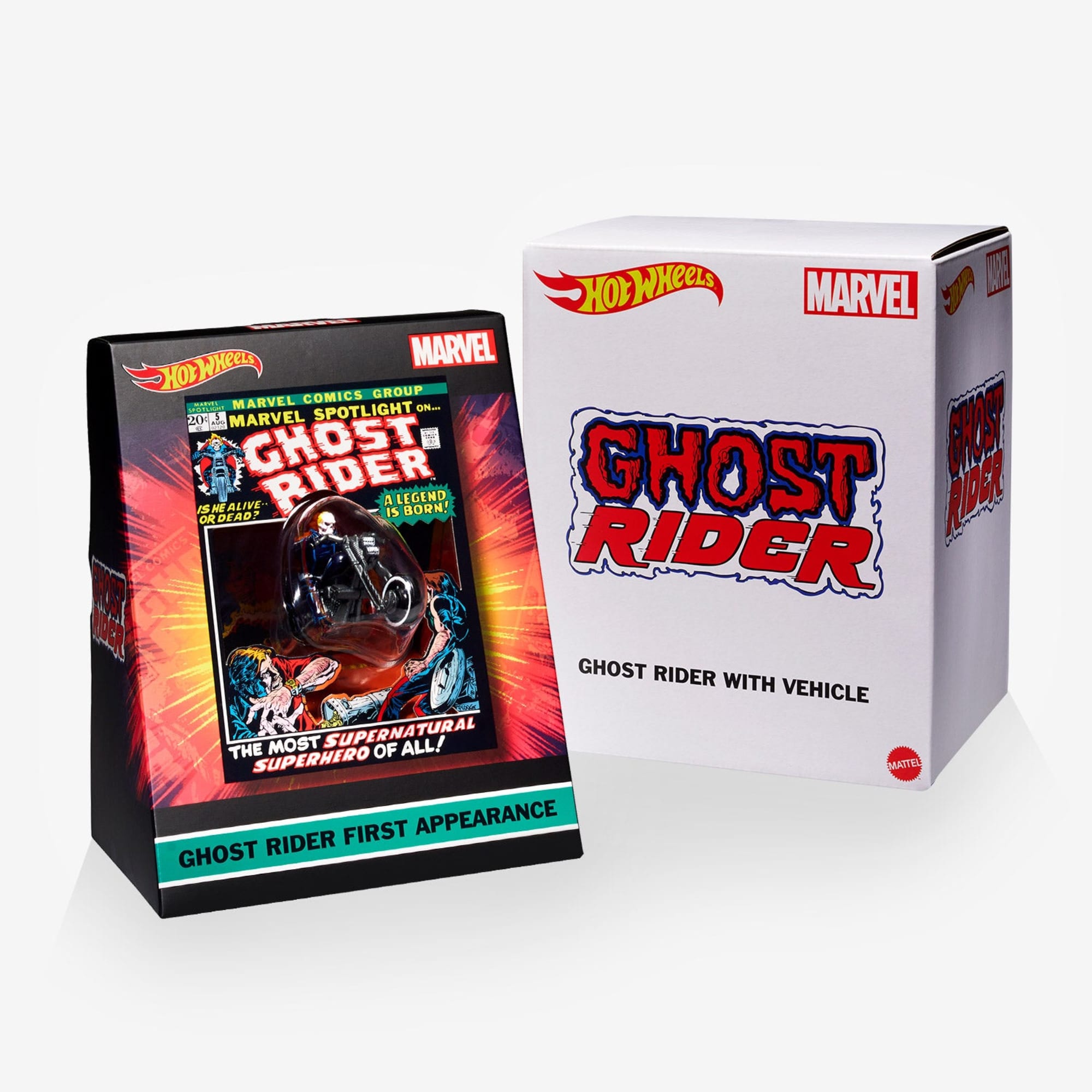Hot Wheels MARVEL Ghost Rider Motorcycle & Figure Collectible - Image 12