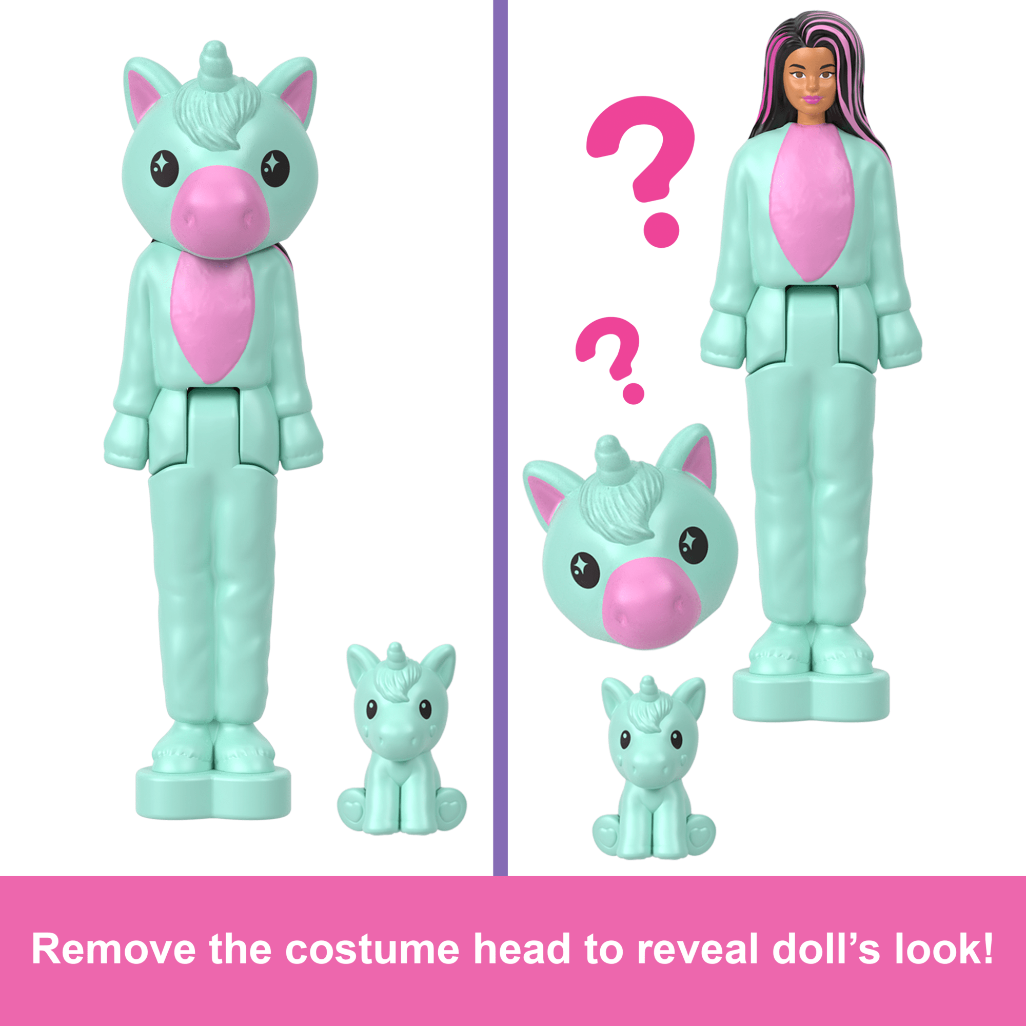 Barbie Mini Barbieland Cutie Reveal Doll & Pet. 1.5-inch Color Dream Series - Image 3