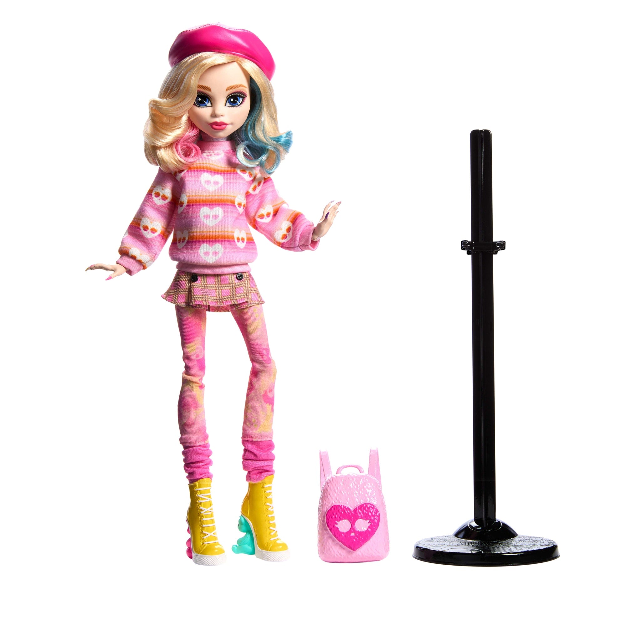 Monster High-enid Sinclair-Poupée en Tenue Rose Avec Accessoires - Image 5