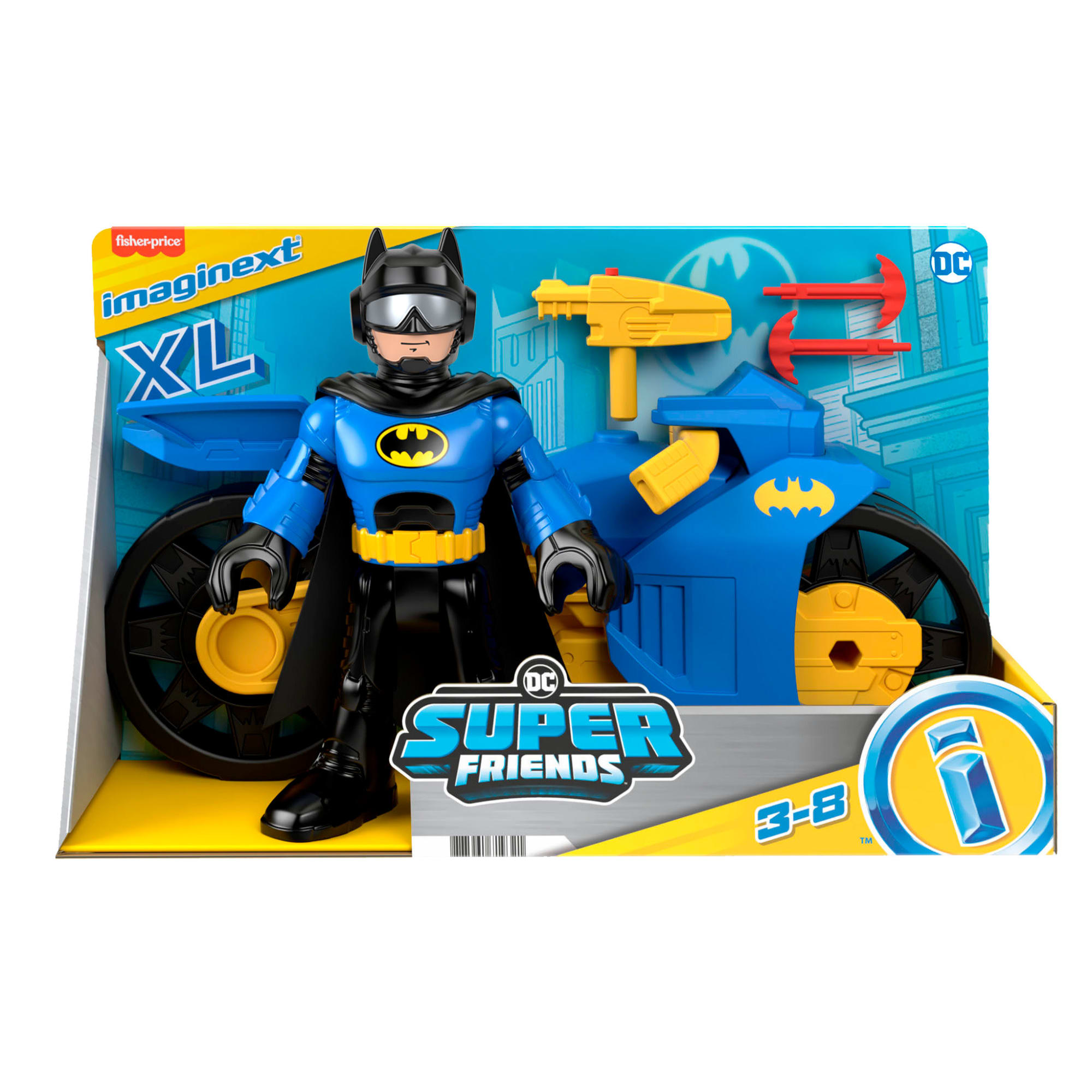Imaginext DC Super Friends-Batcycle XL et Batman-Figurine de 25 Cm - Image 6