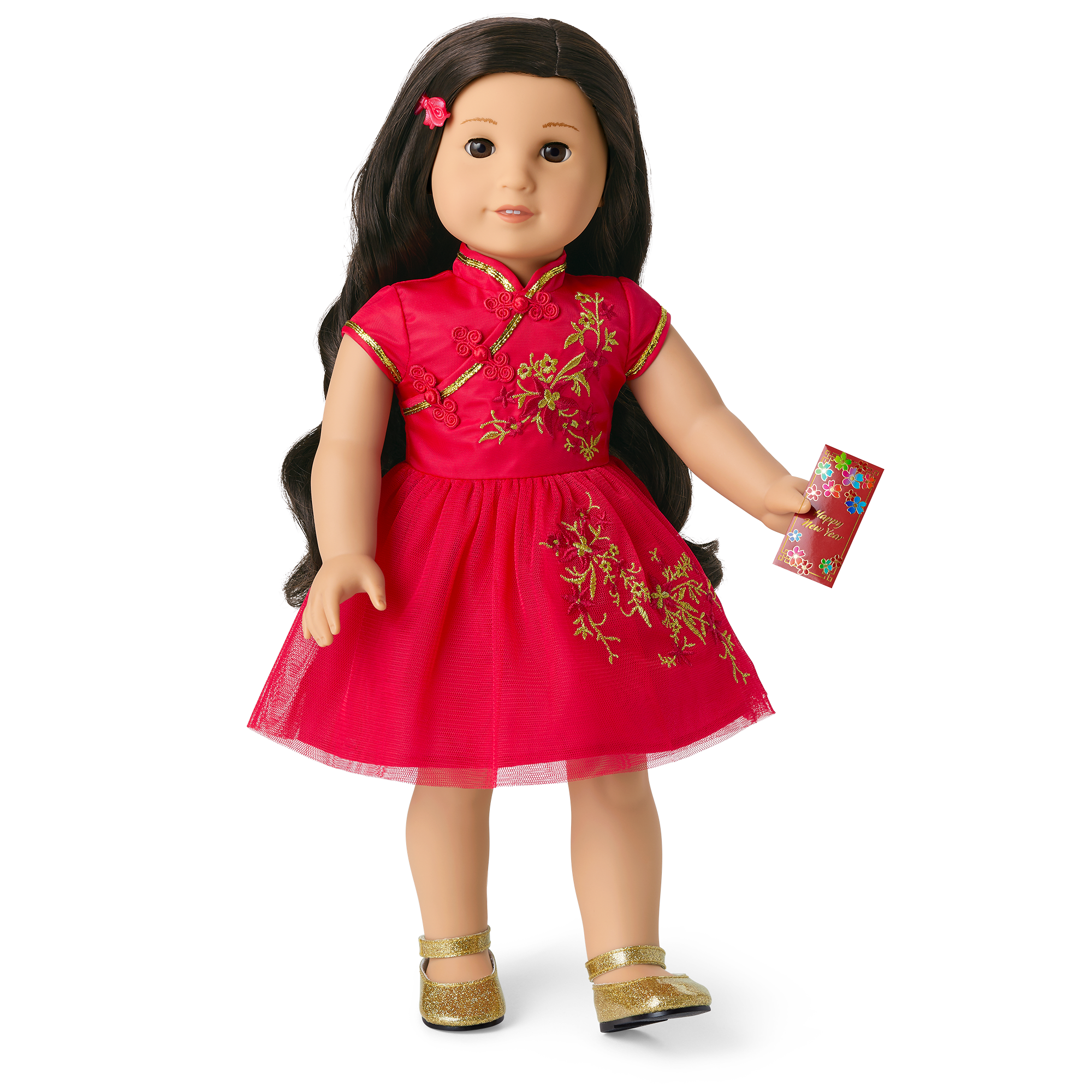 Lunar New Year's Celebration Outfit for 18-inch Dolls - Image 2