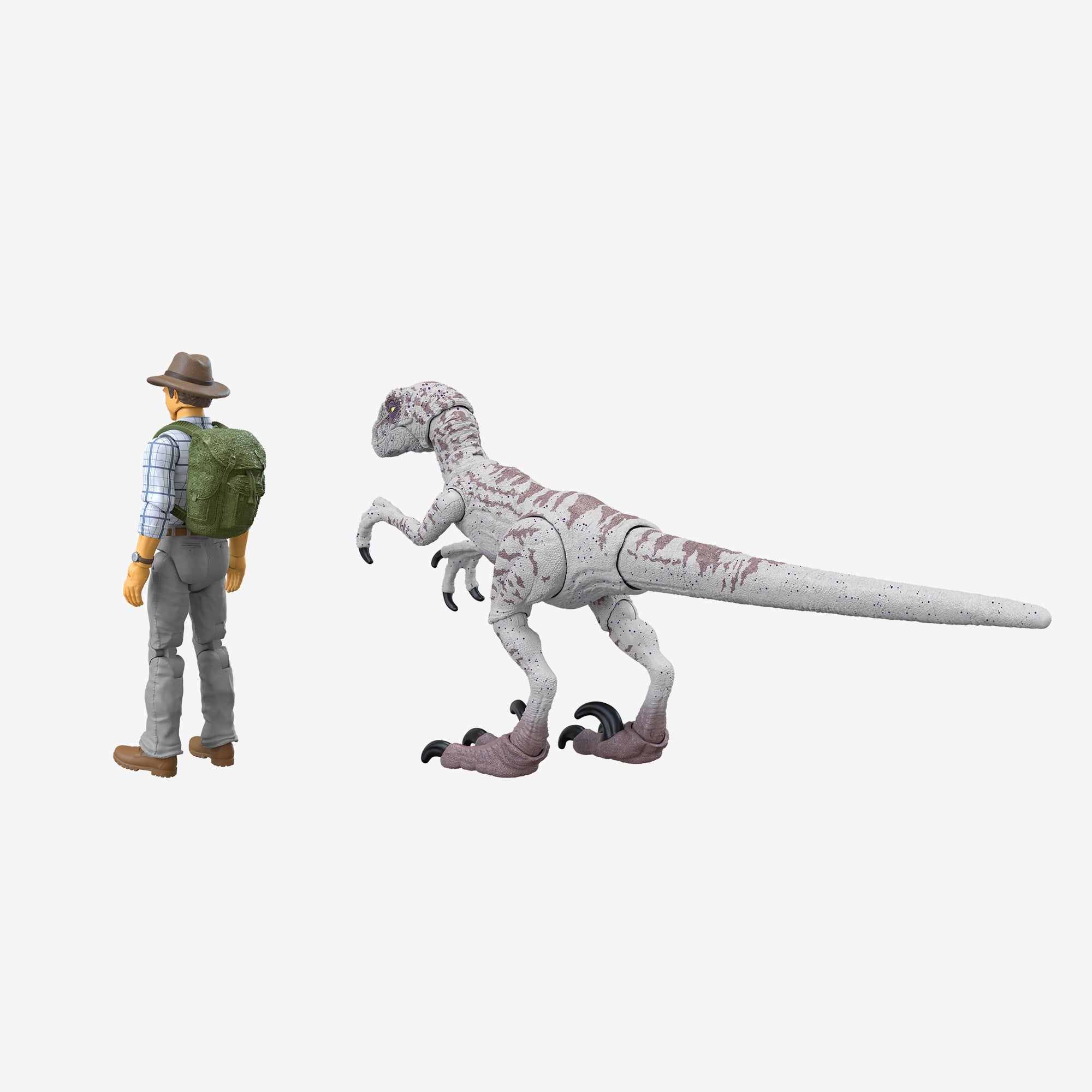 Jurassic World Toys Dr Grant & Raptor Figures Hammond Collection - Image 4