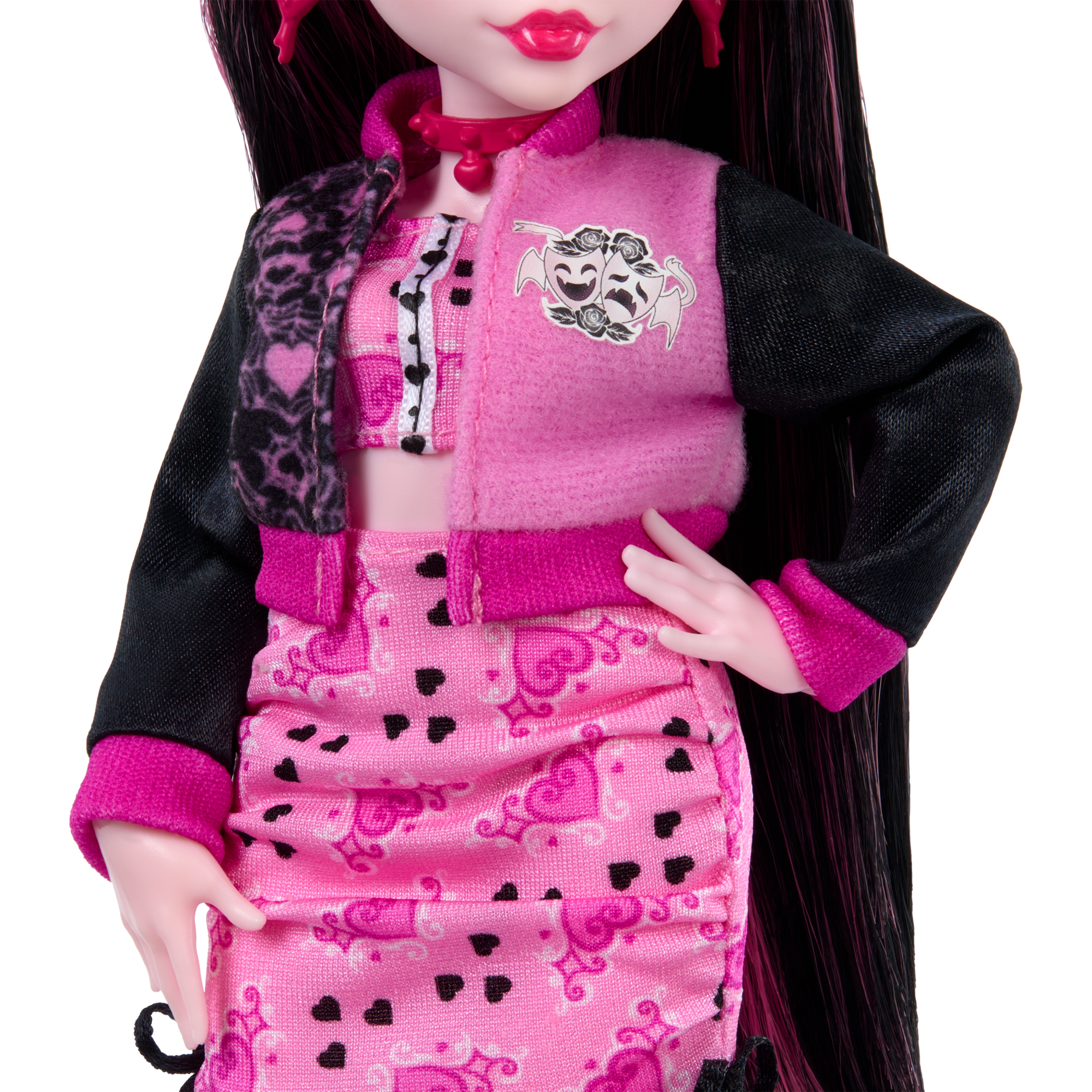 Monster High Fearbook Draculaura Fashion Doll With Jacket. Yearbook. And Movie Club Accessories - Image 4
