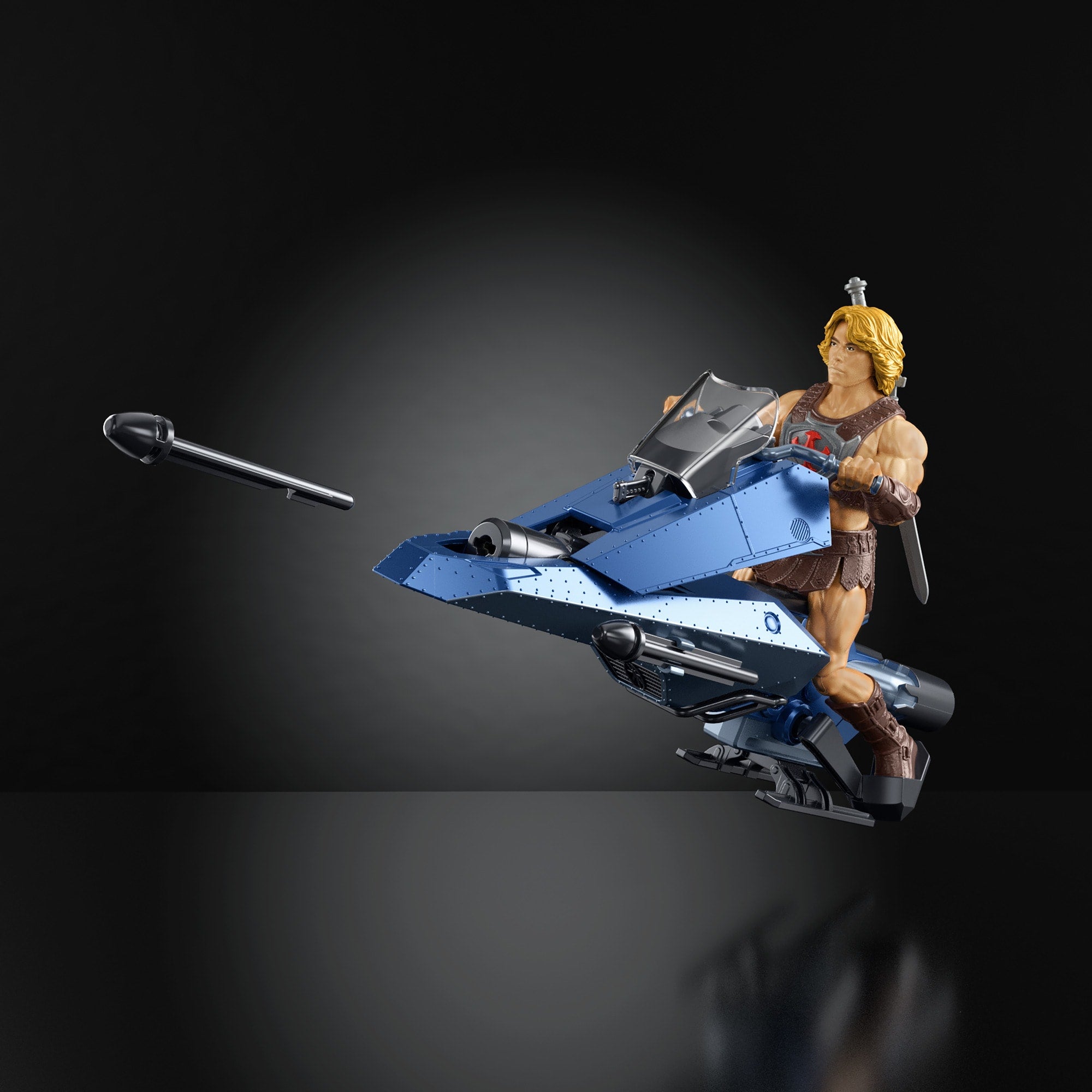 Les Maîtres de L'Univers-Musclor et Sky Sled-Véhicule et Figurine - Image 5