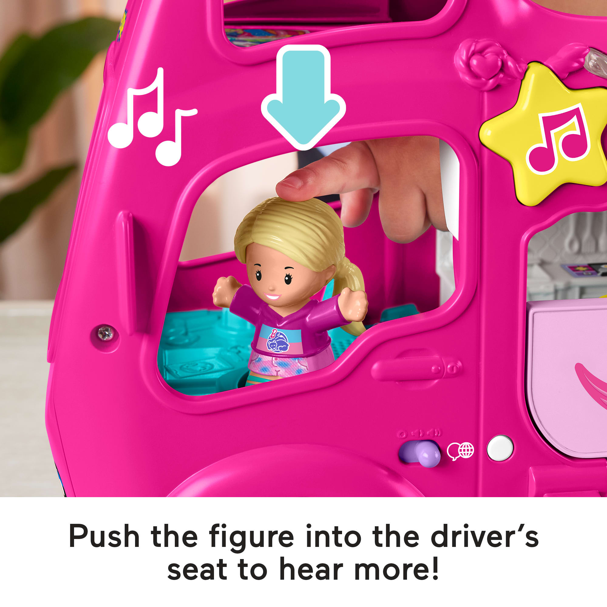 Fisher-Price Little People Barbie Little Dreamcamper Rv Playset With Music Lights & 2 Figures. Multilanguage Version - Image 5