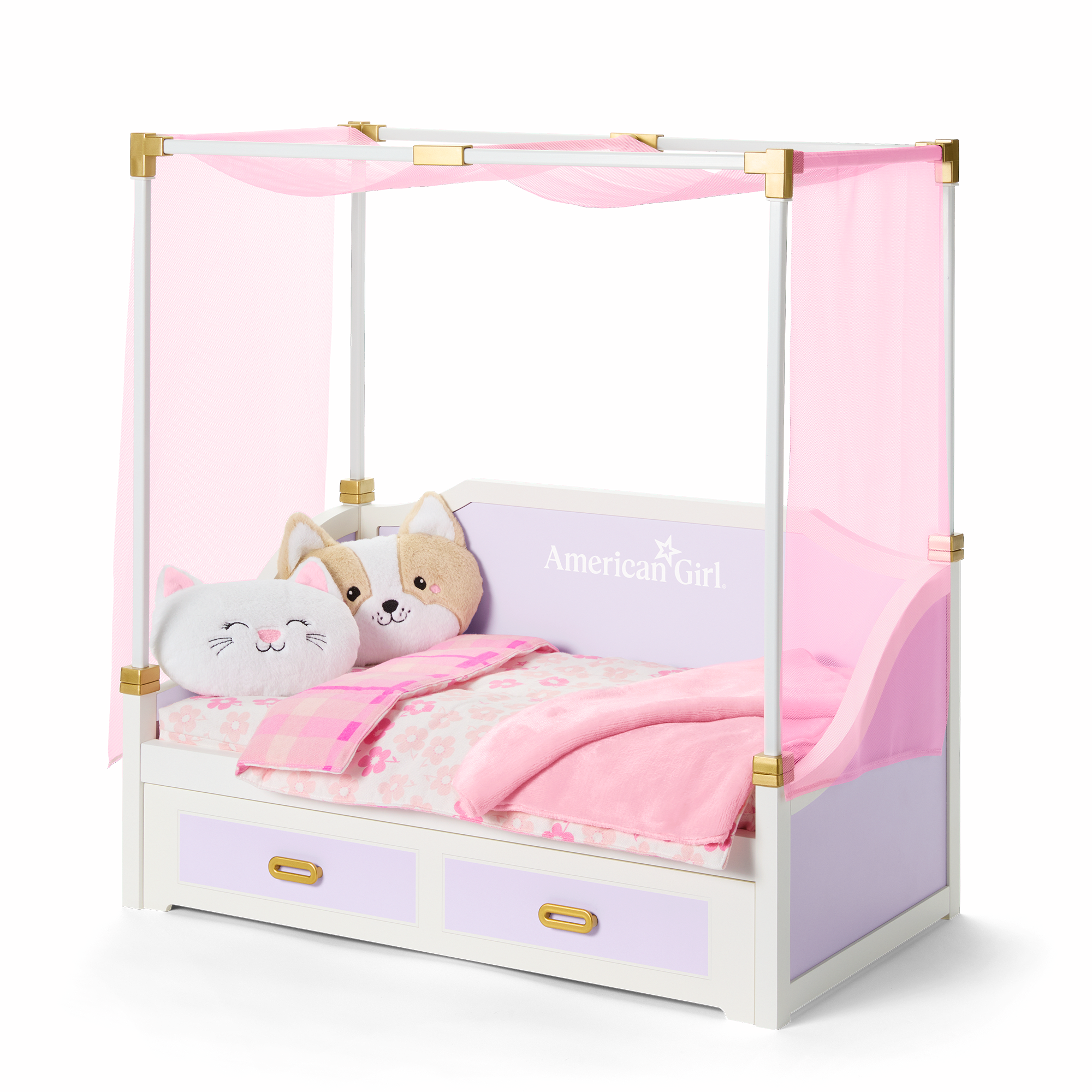 All Set for Sleepovers Canopy Bed for 18-inch Dolls - Image 2
