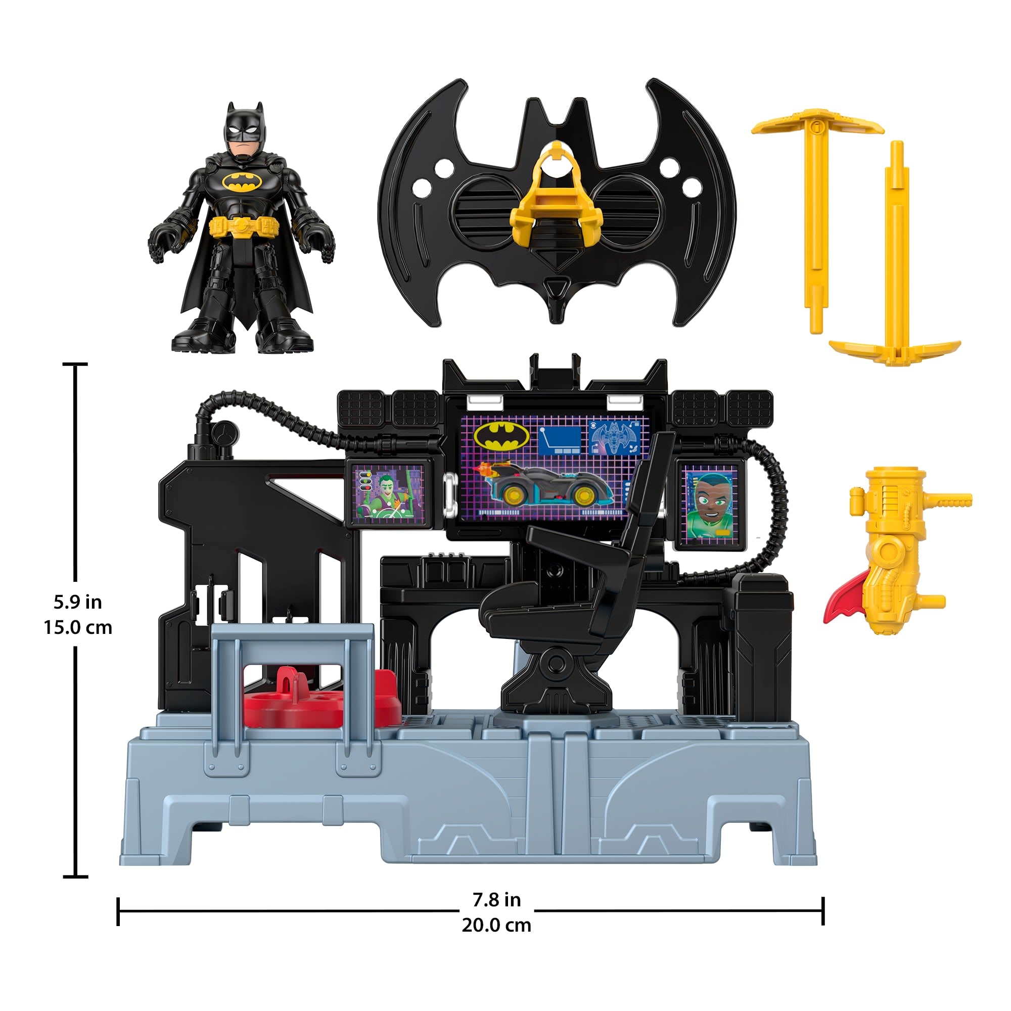 Imaginext DC Super Friends Bat Command Center Playset With Lights & Batman Figure - Image 6