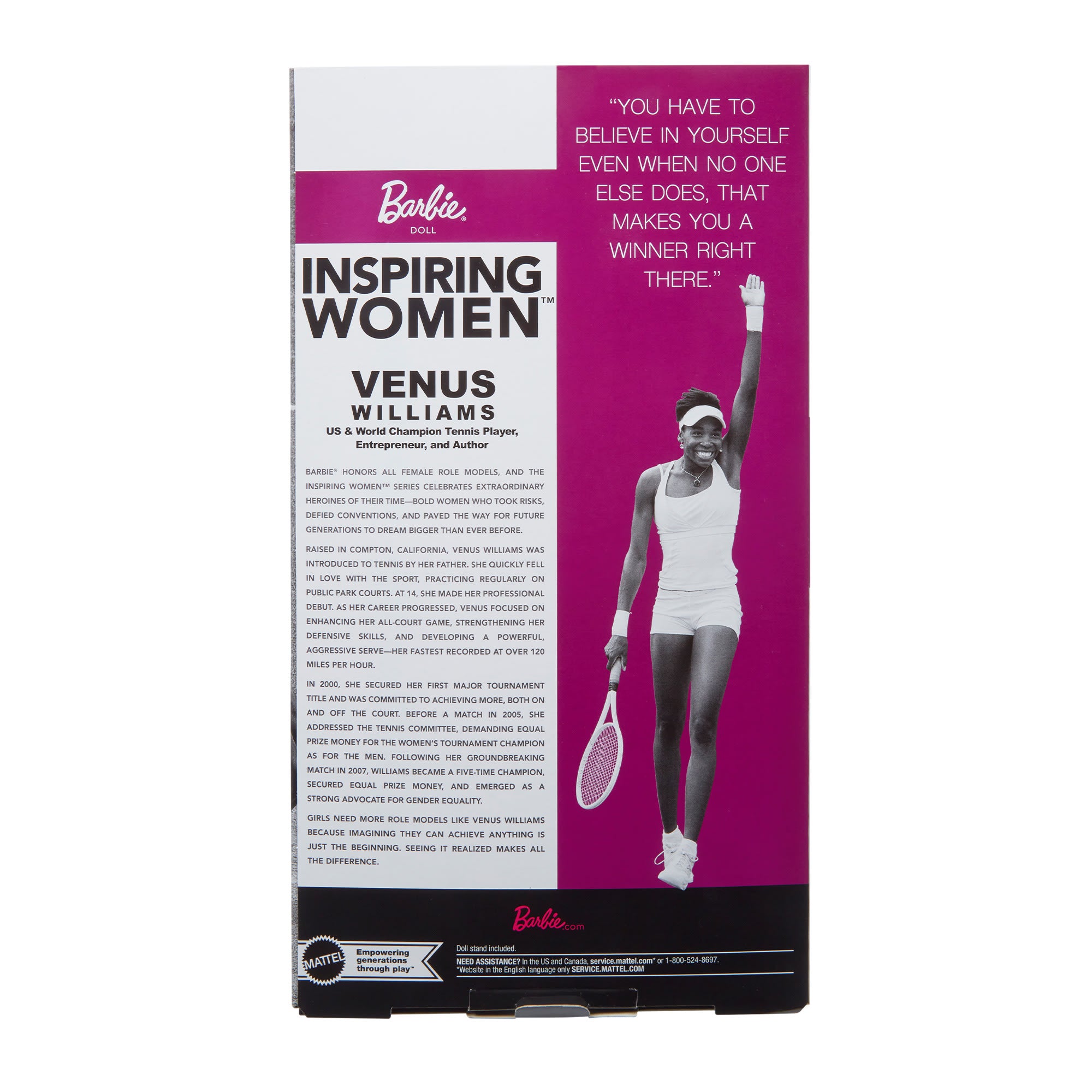 Barbie Inspiring Women Venus Williams Doll - Image 17