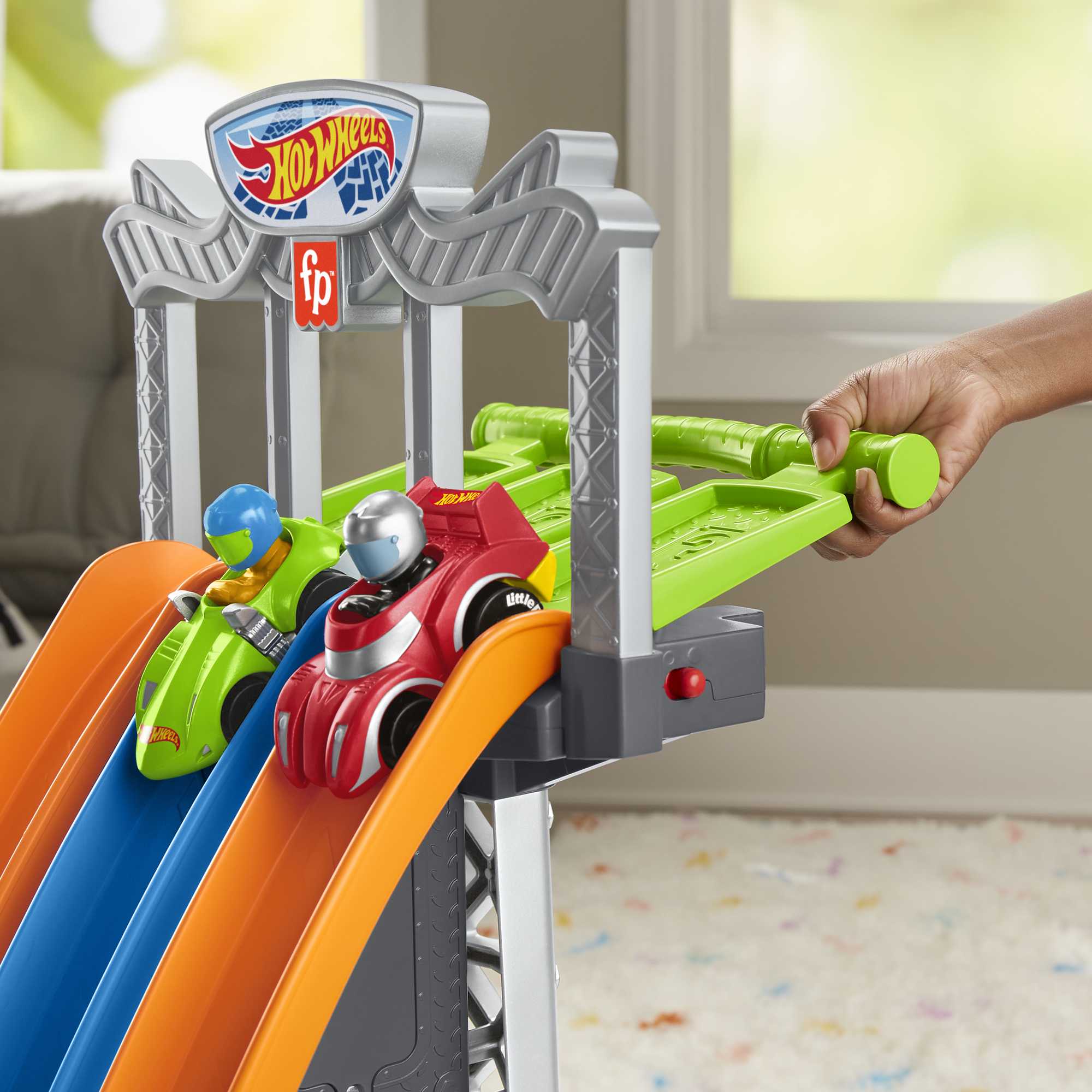 Little People Hot Wheels La Tour des Boucles de Course - Image 3