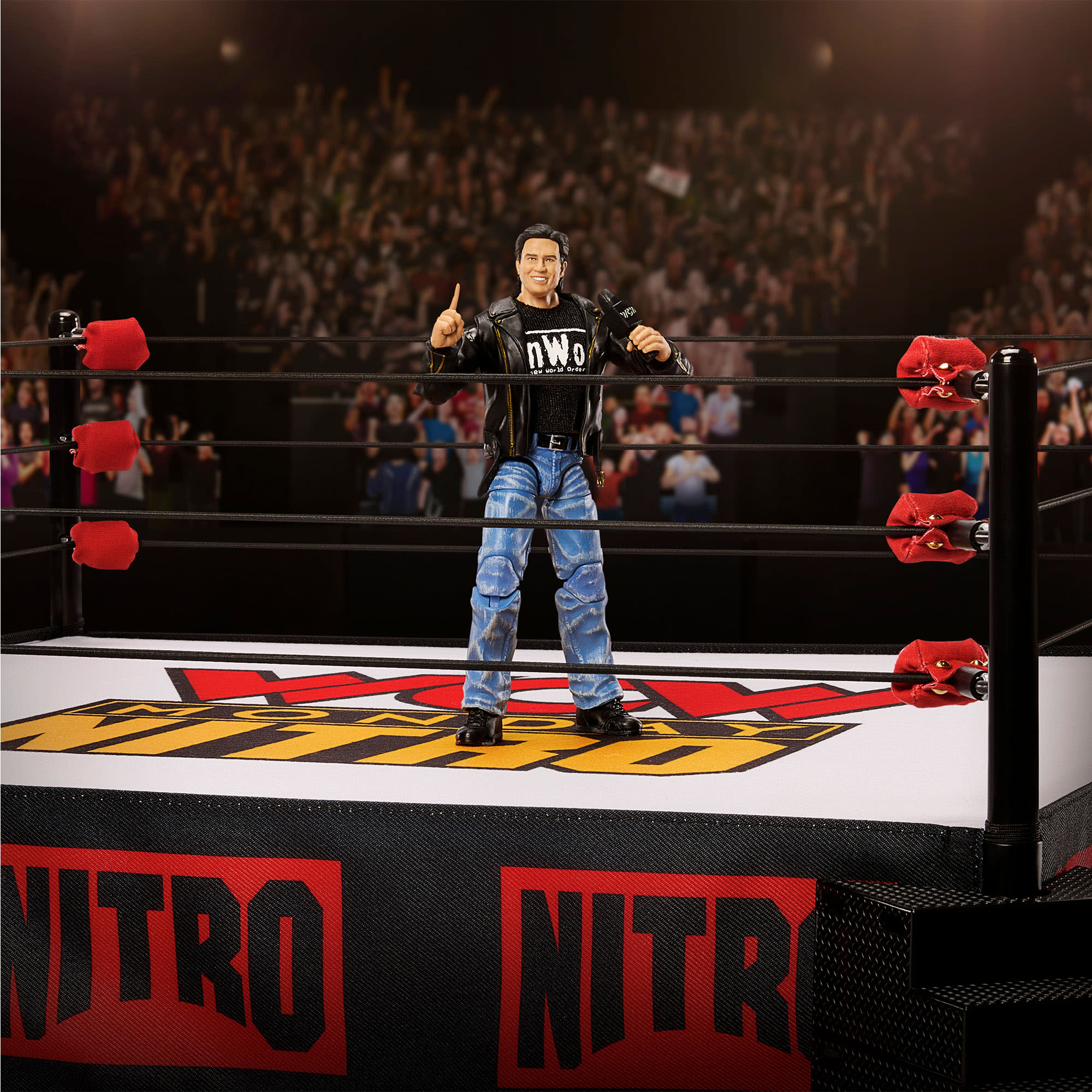 WWE Ultimate Edition WCW Monday Nitro Ring w/ Eric Bischoff - Image 2