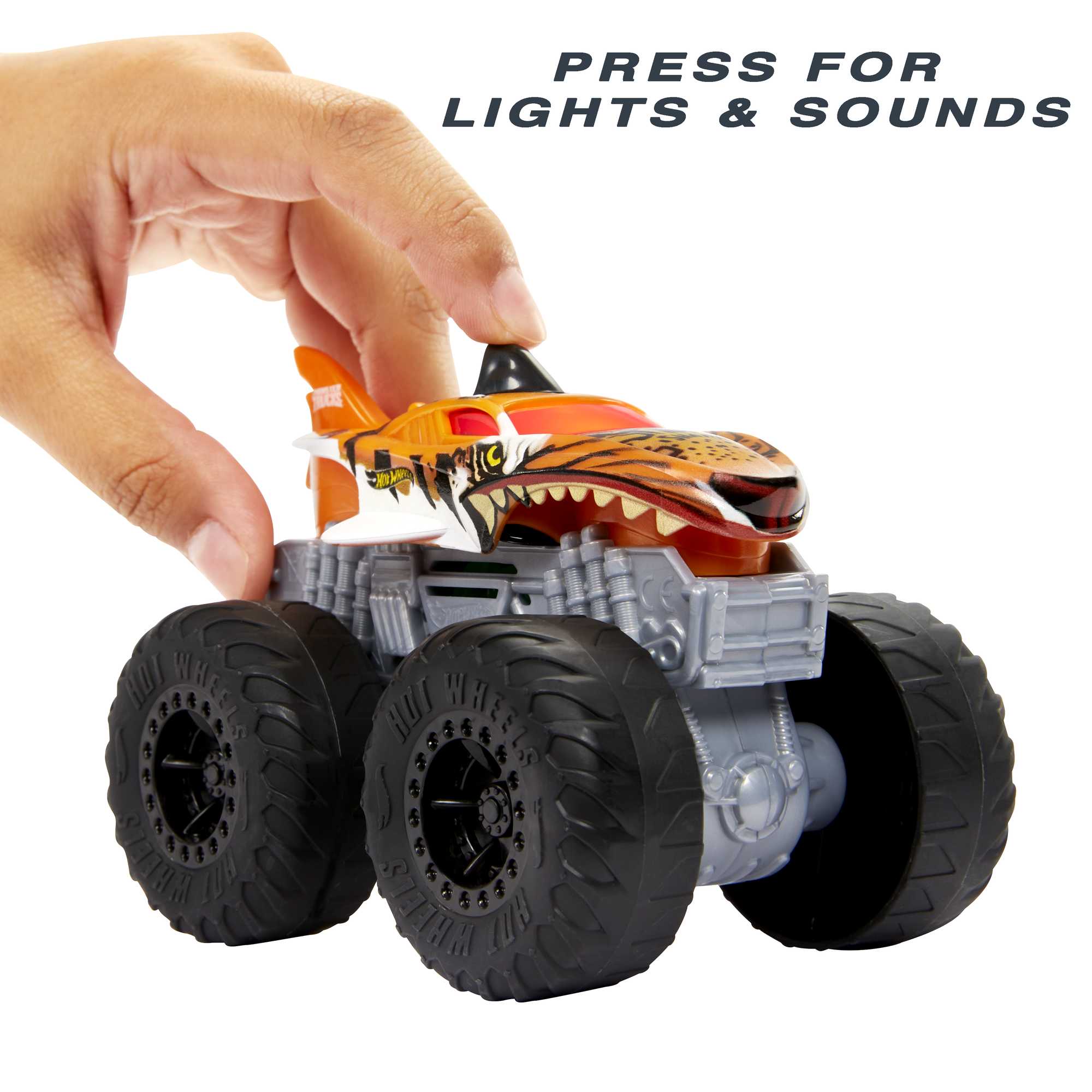 Hot Wheels Monster Trucks Roarin' Wreckers Tiger Shark - Image 3