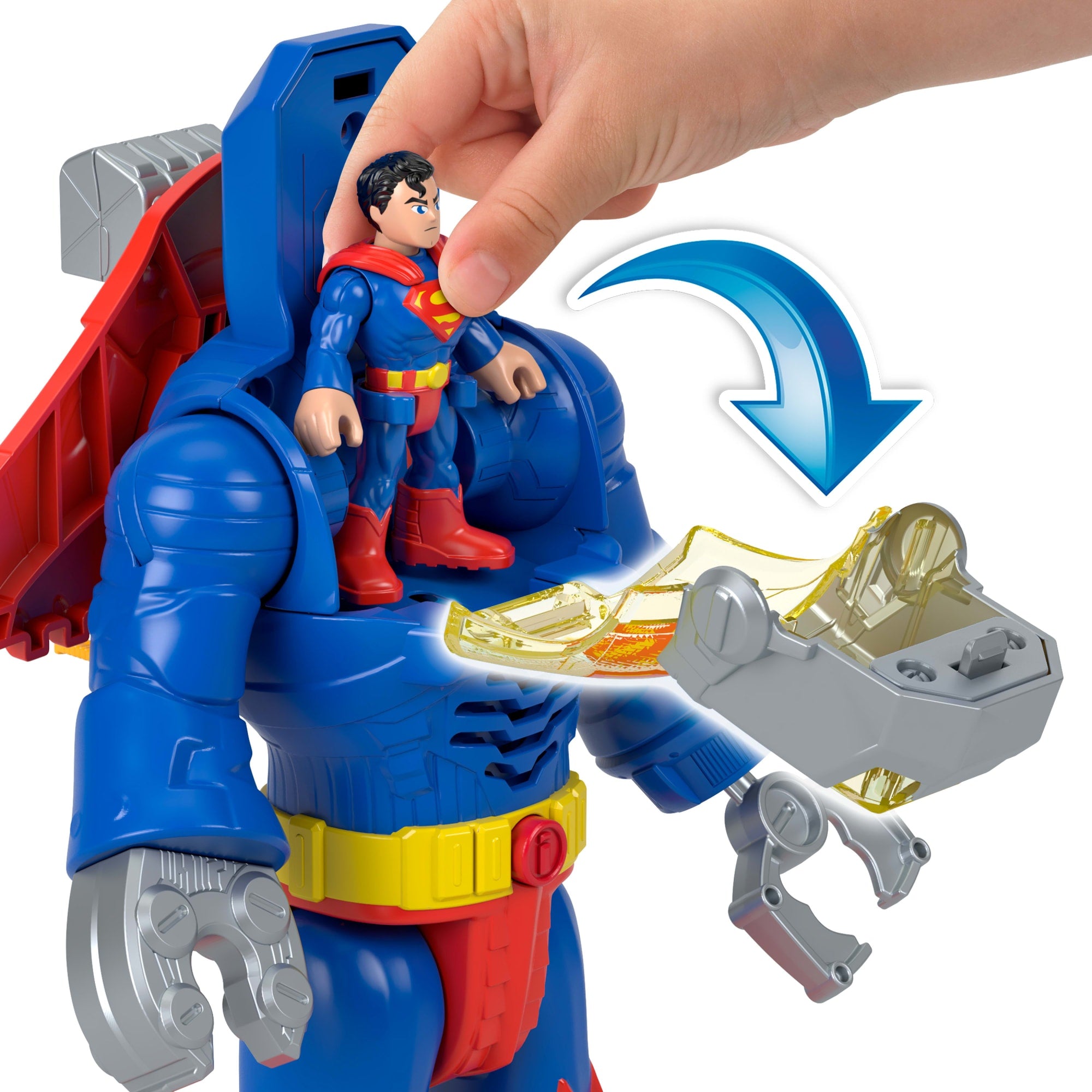 Imaginext DC Super Friends Figura de Acción Superman Insider - Image 3