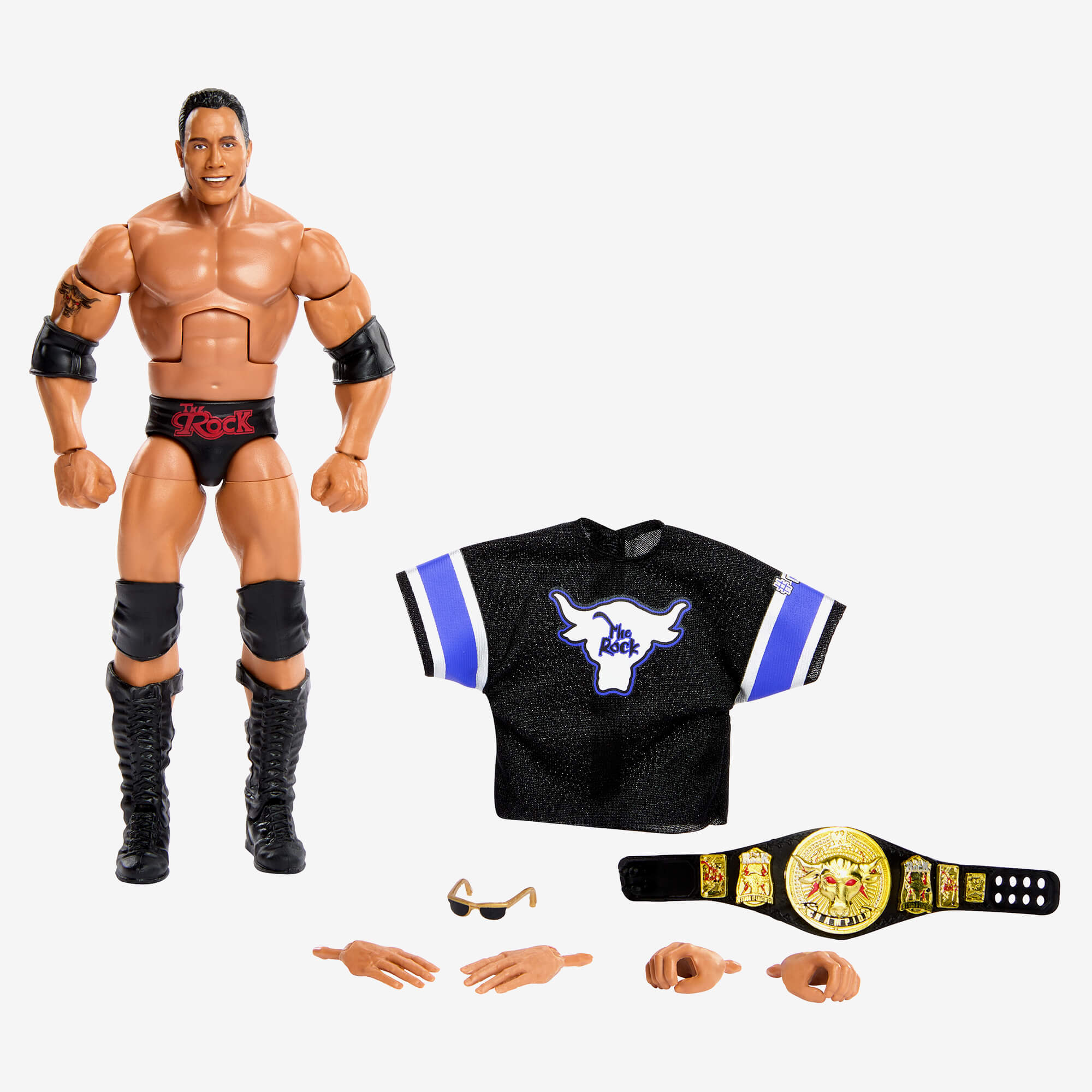 WWE Elite Collection The Rock Action Figure - Image 3