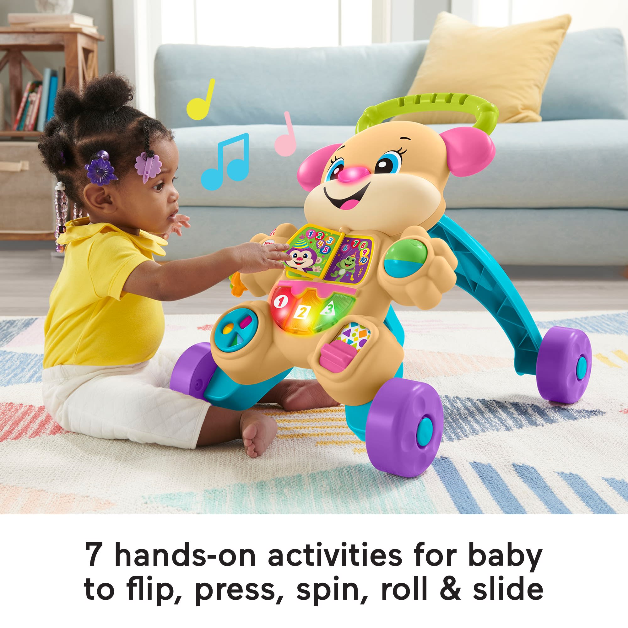 Fisher-Price Laugh & Learn Smart Stages Learn With Sis Walker Baby & Toddler Educational Toy - Image 4