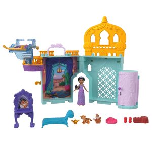 Disney Princess Jasmine Stacking Castle Doll House With Small Doll. inspired By Disney Movie Aladdin