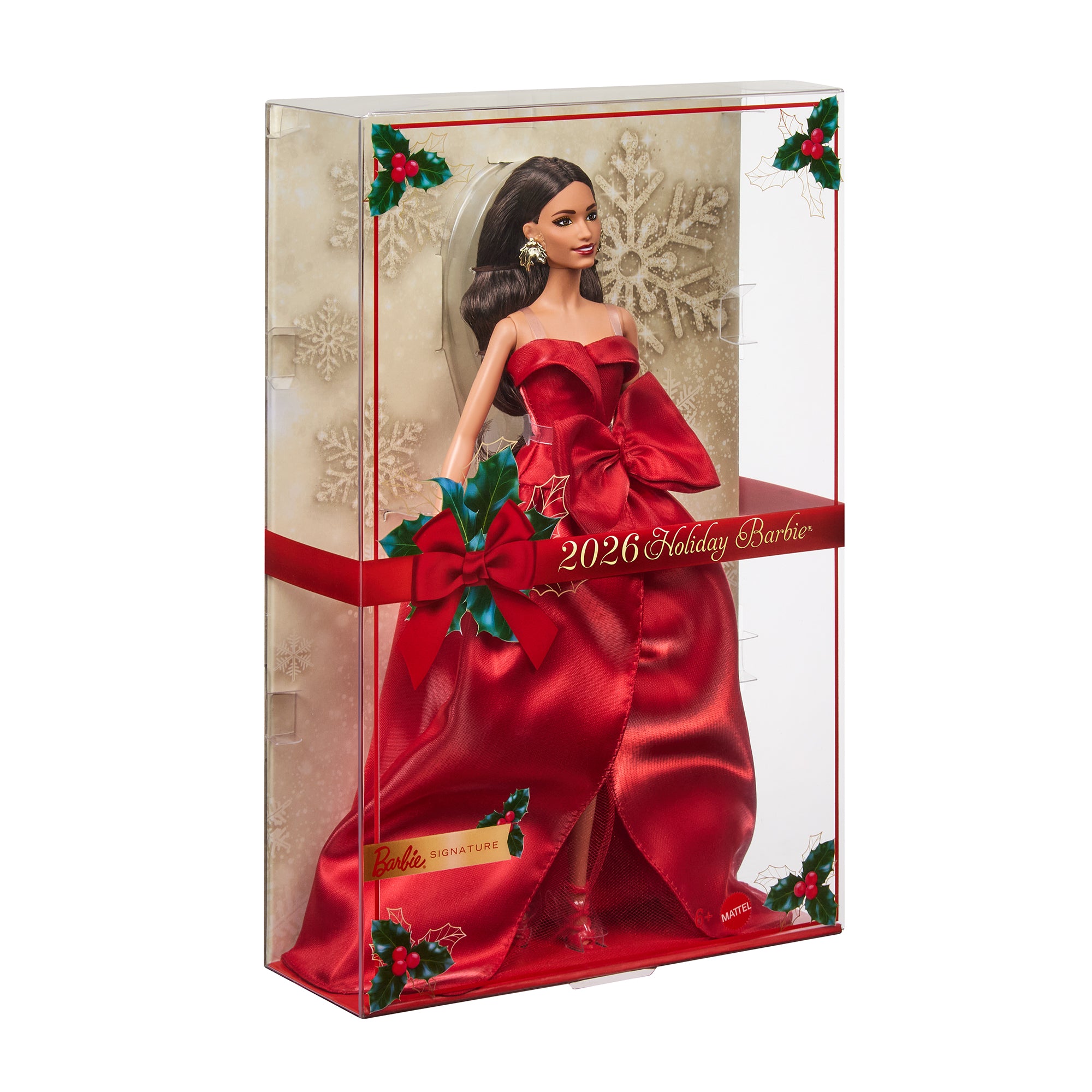 Barbie Signature 2026 Holiday Barbie Doll with Brown Hair - Image 7