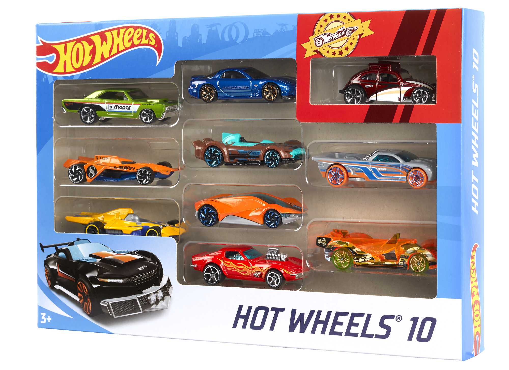 Hot Wheels Set Of 10 1:64 Scale Toy Trucks And Cars For Kids & Collectors - Image 5