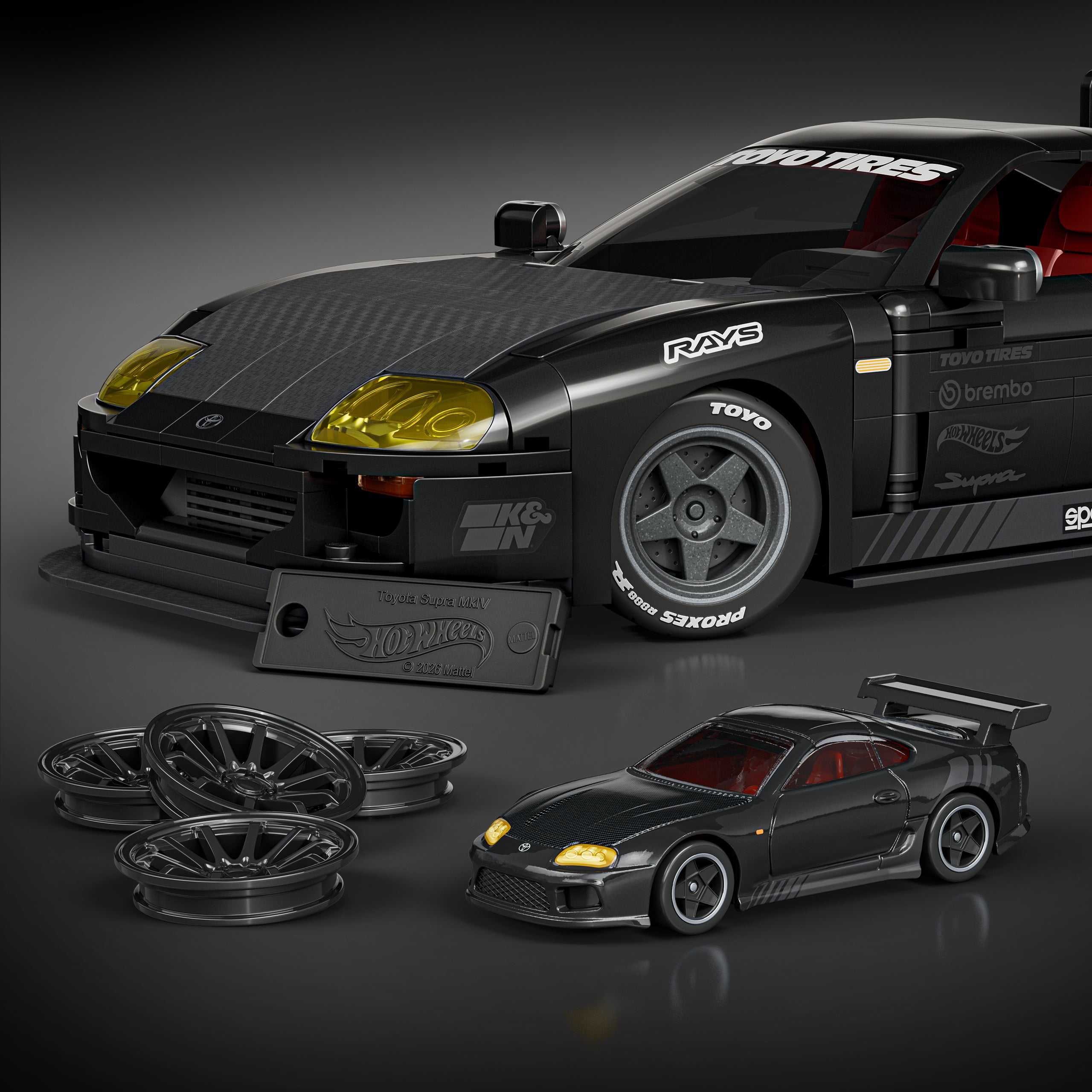 Mattel Brick Shop Hot Wheels Juguete de Construcción Elite '94 Toyota Supra MKIV - Image 5