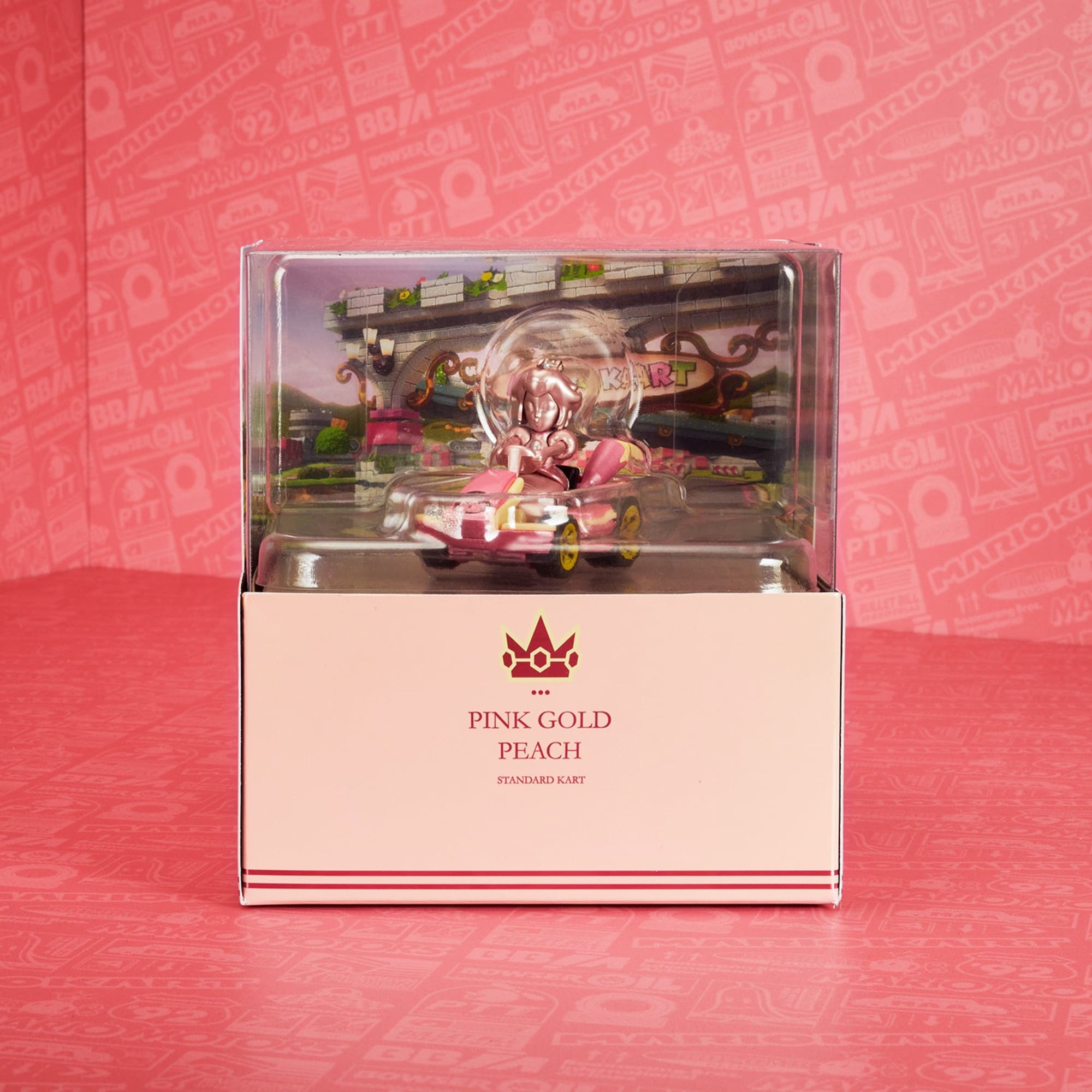 Hot Wheels Mario Kart Pink Gold Peach Collectible Vehicle - Image 8