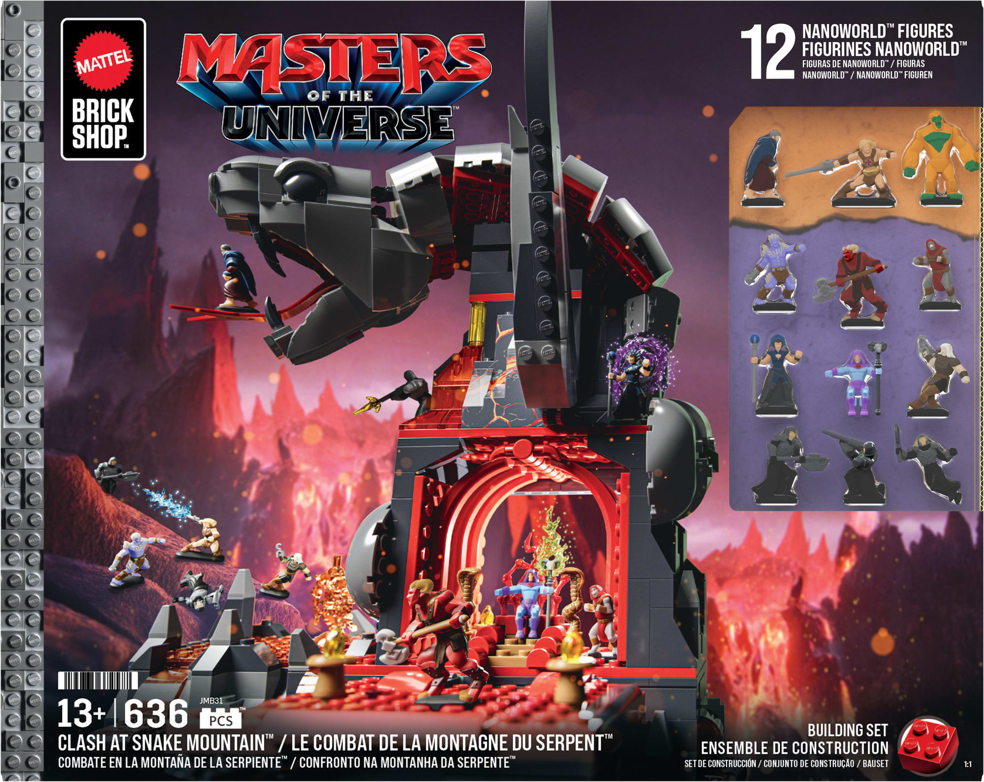 Mattel Brick Shop Masters of the Universe Clash at Snake Mountain Building Set - Image 7