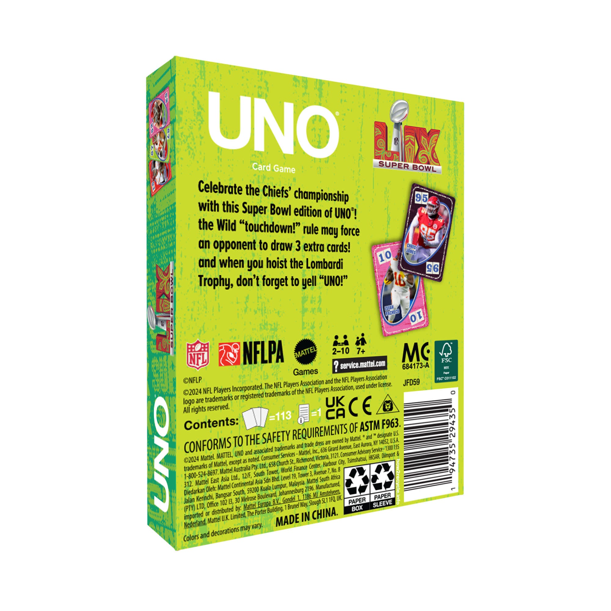UNO Fandom x Super Bowl LIX Chiefs Card Game - Image 6
