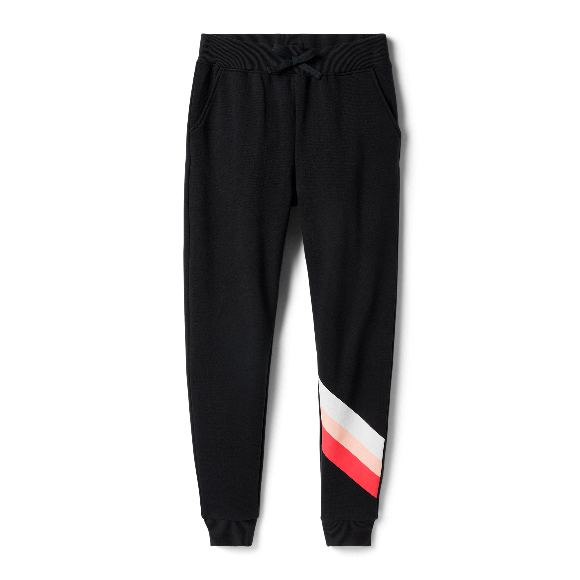 American Girl® x Janie and Jack: Maritza's™ Black Striped Joggers for Girls