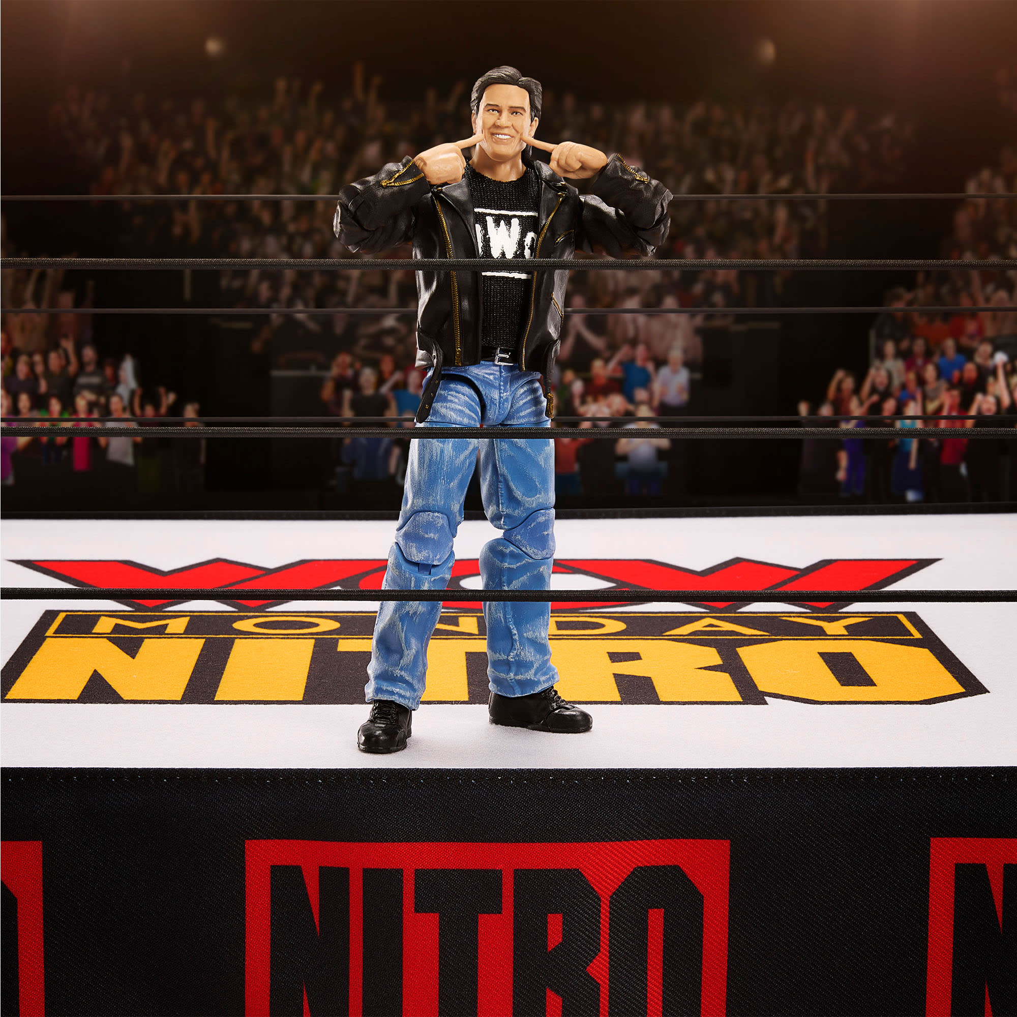 WWE Ultimate Edition WCW Monday Nitro Ring w/ Eric Bischoff - Image 4