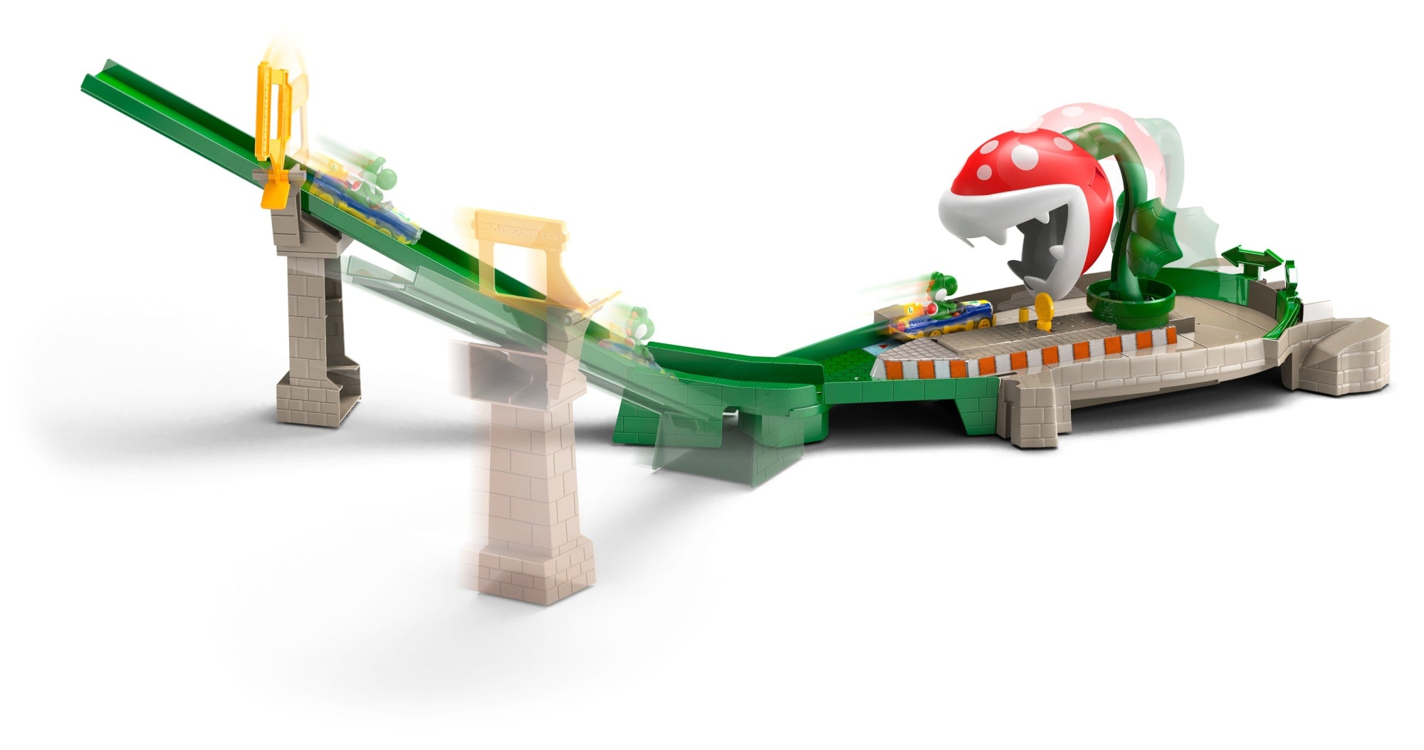 Hot Wheels Mario Kart Track Set Assortment 4 Different Tracks With Mario Kart Vehicles And Nemesis From Video Game - Image 4