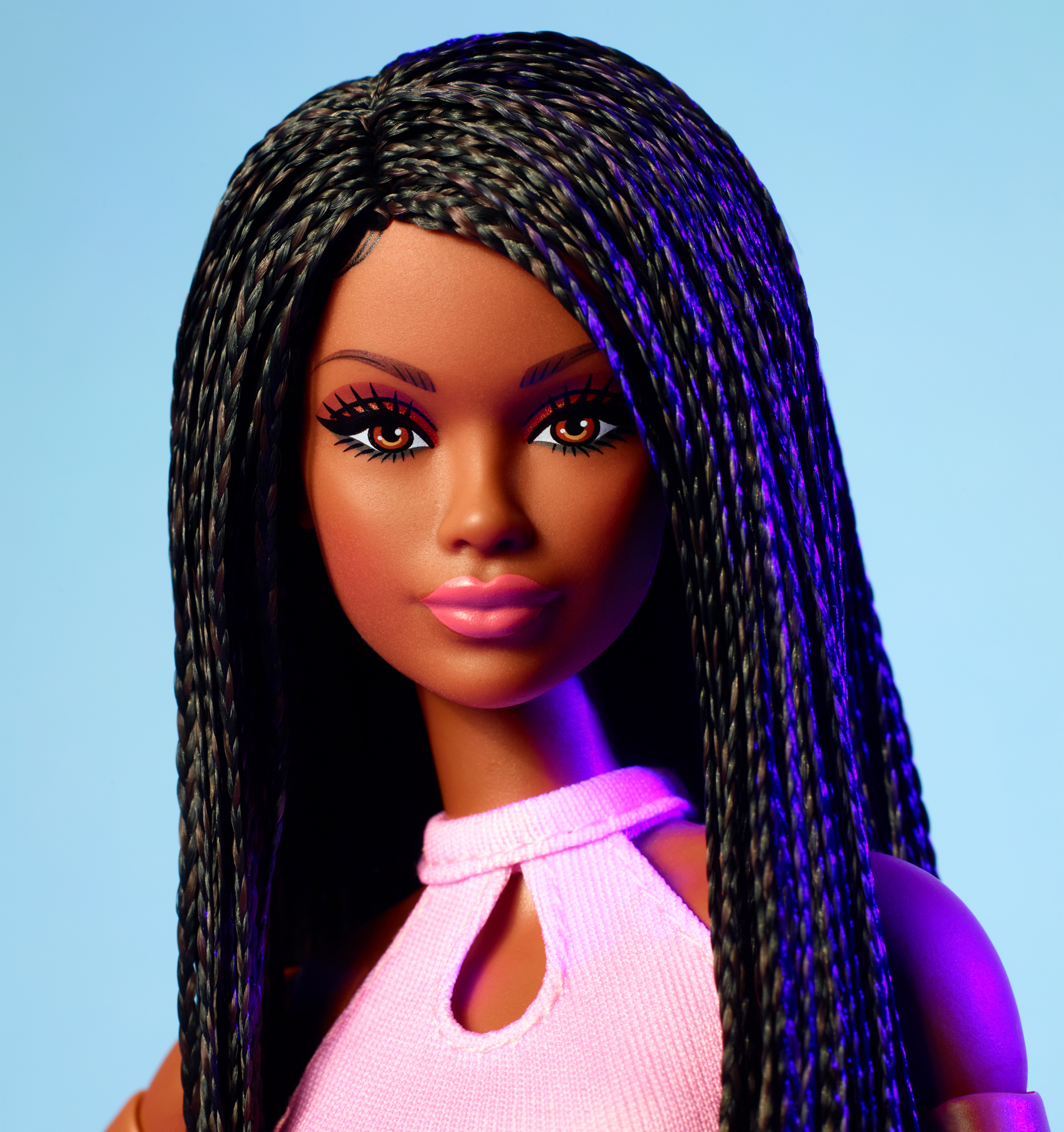 Barbie Looks No. 21 Collectible Doll With Black Braids And Modern Y2K Fashion - Image 3
