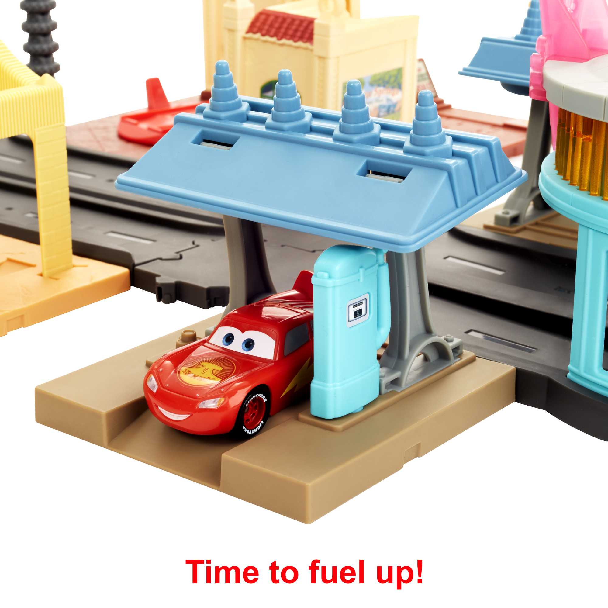 Disney And Pixar Cars On The Road Radiator Springs Tour Playset. 2 Toy Cars - Image 3
