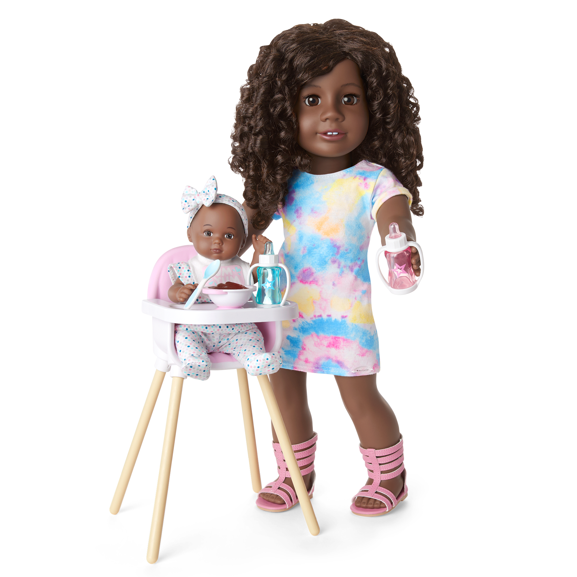 Little Bitty Baby™ Layette & High Chair Set for 7.75-inch Dolls