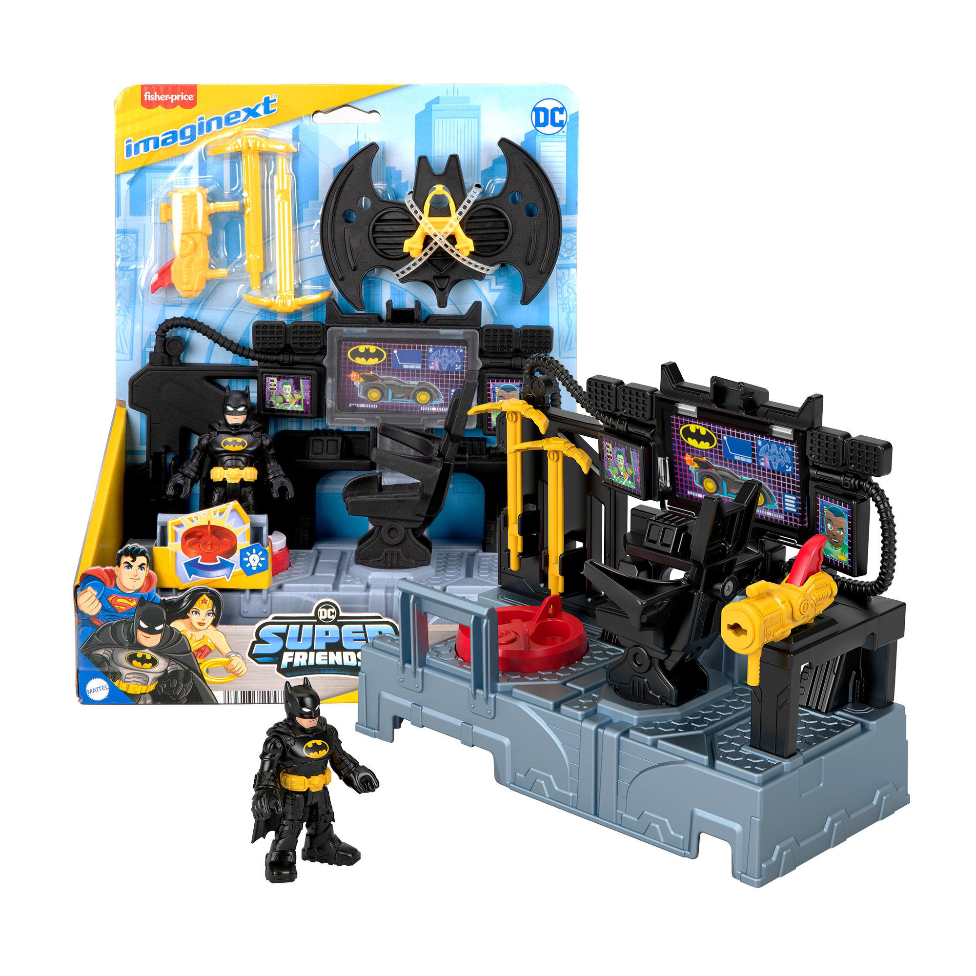 Imaginext Dc Super Friends Centre de Commandement Batman. Fig.
