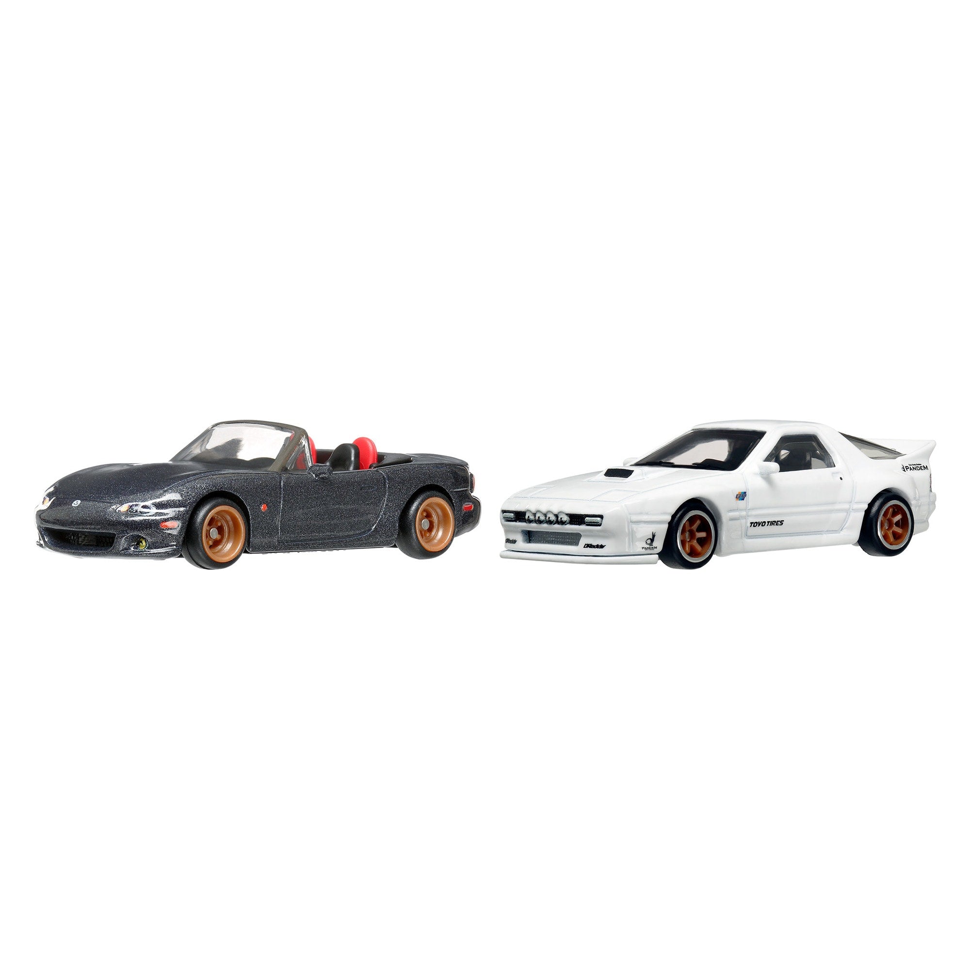 Hot Wheels Premium Car Culture 2-Pack - '04 Mazda Mazdaspeed Miata & Mazda RX7 FC Pandem - Image 2