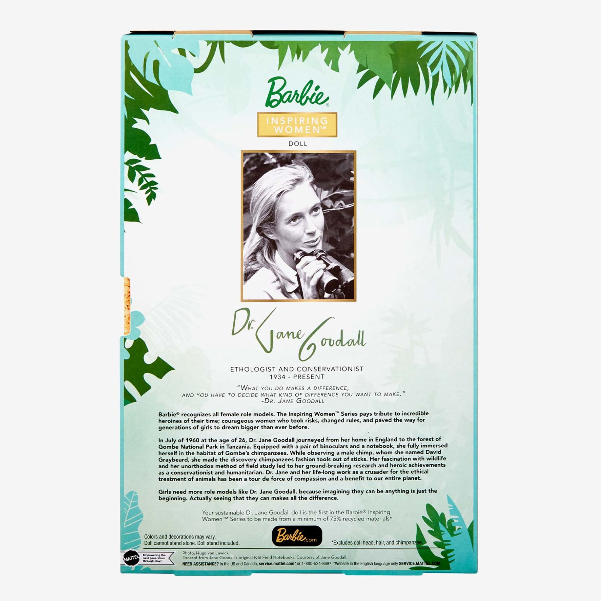 Dr. Jane Goodall Barbie Inspiring Women Doll - Image 13