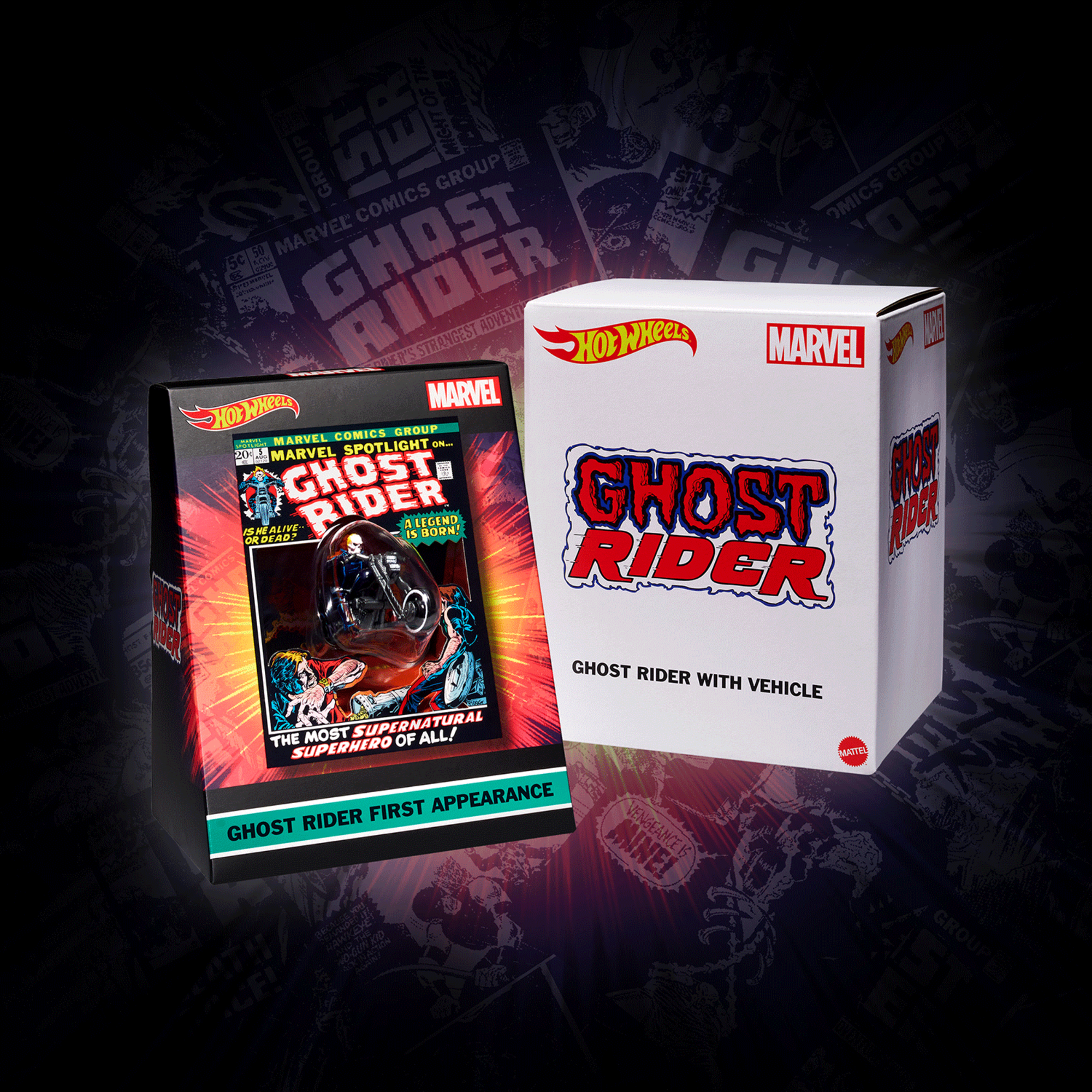 Hot Wheels MARVEL Ghost Rider Motorcycle & Figure Collectible - Image 11
