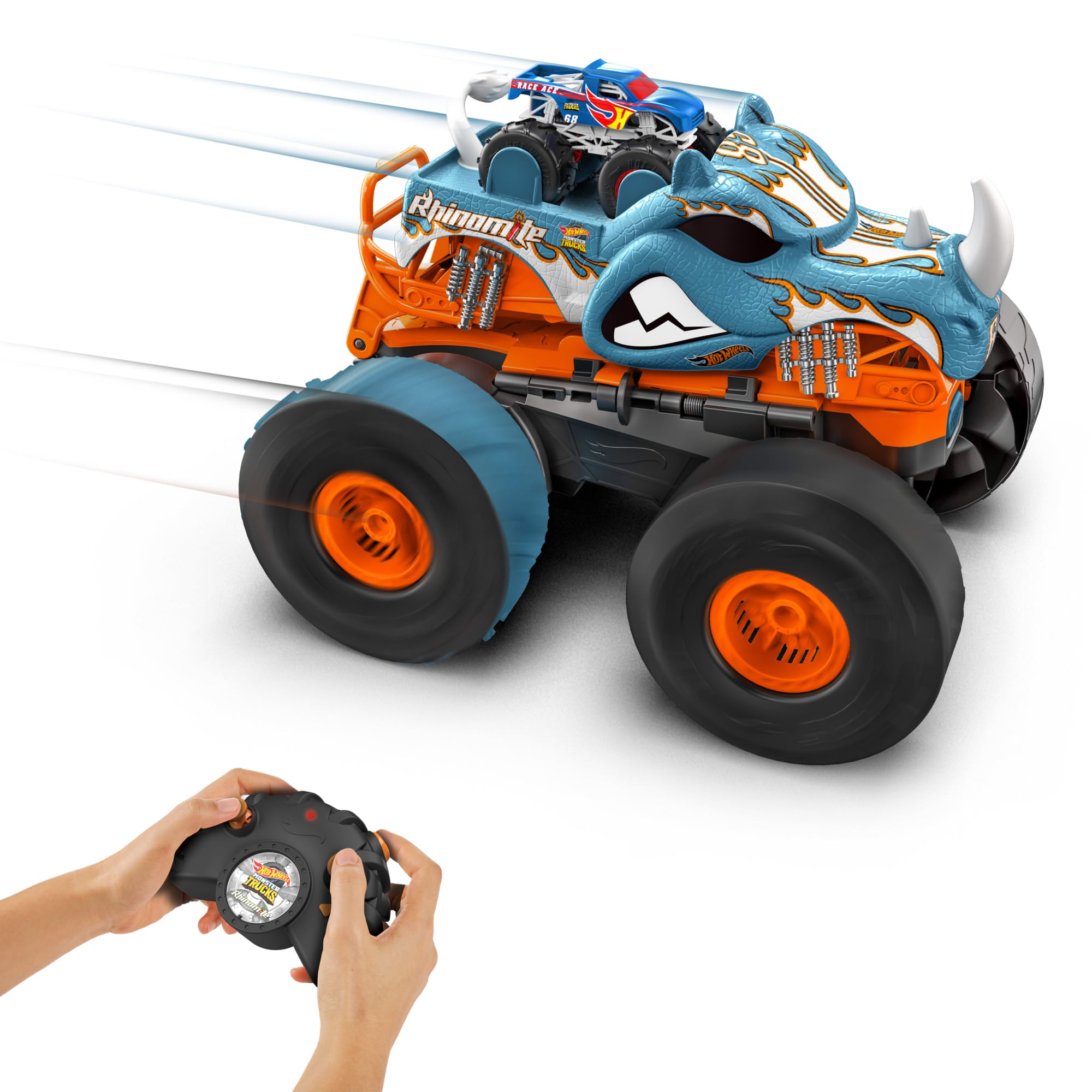 Hot Wheels-Rhinomite Transformable Radiocommandé 1/12 Race Ace 1/64 - Image 3