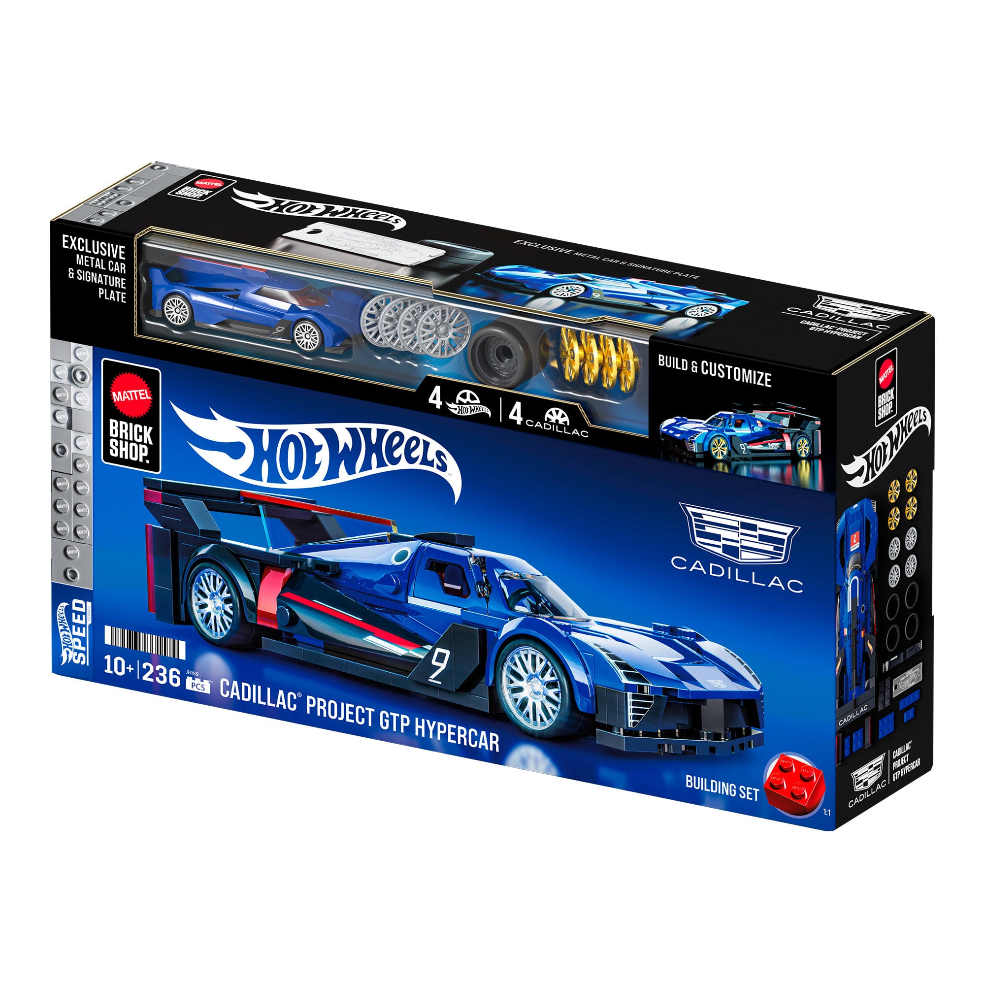 Mattel Brick Shop Hot Wheels Cadillac Project GTP Hypercar Building Set - Image 9