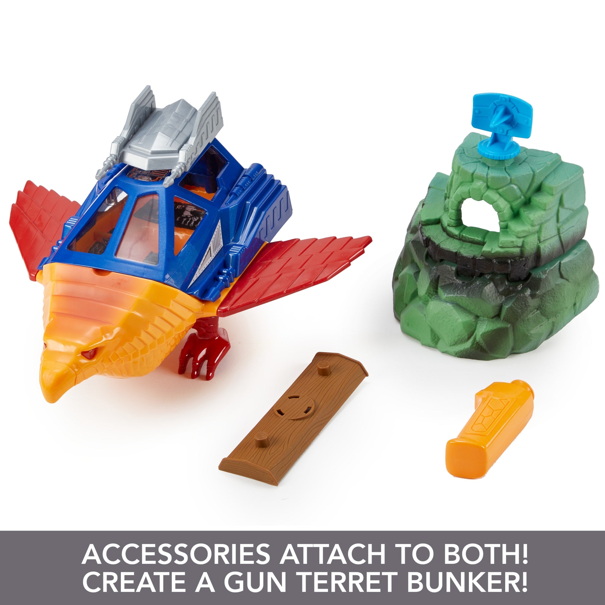 Masters Of The Universe Origins Toy. Talon Fighter Vehicle And Point Dread Accessories - Image 6