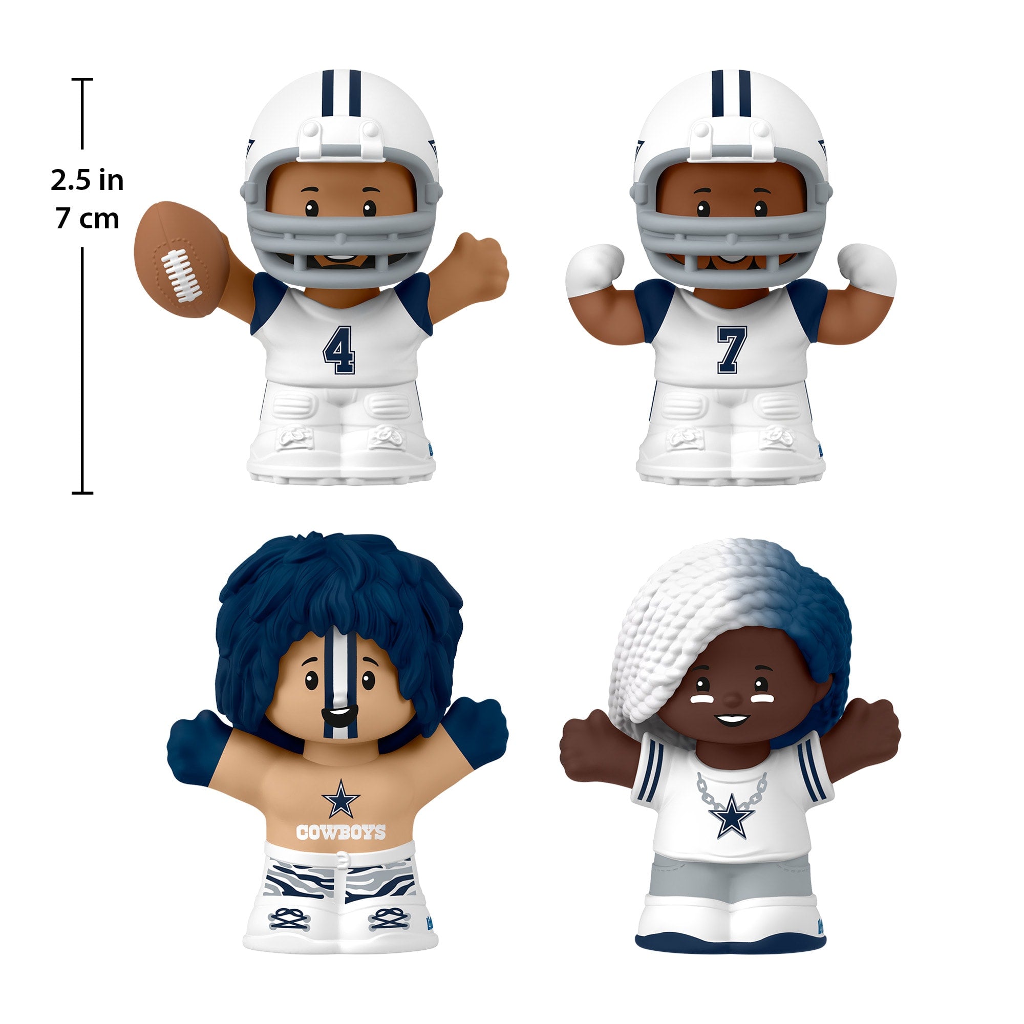 Little People Collector Dallas Cowboys Alternate Jersey Figure Set - Image 5
