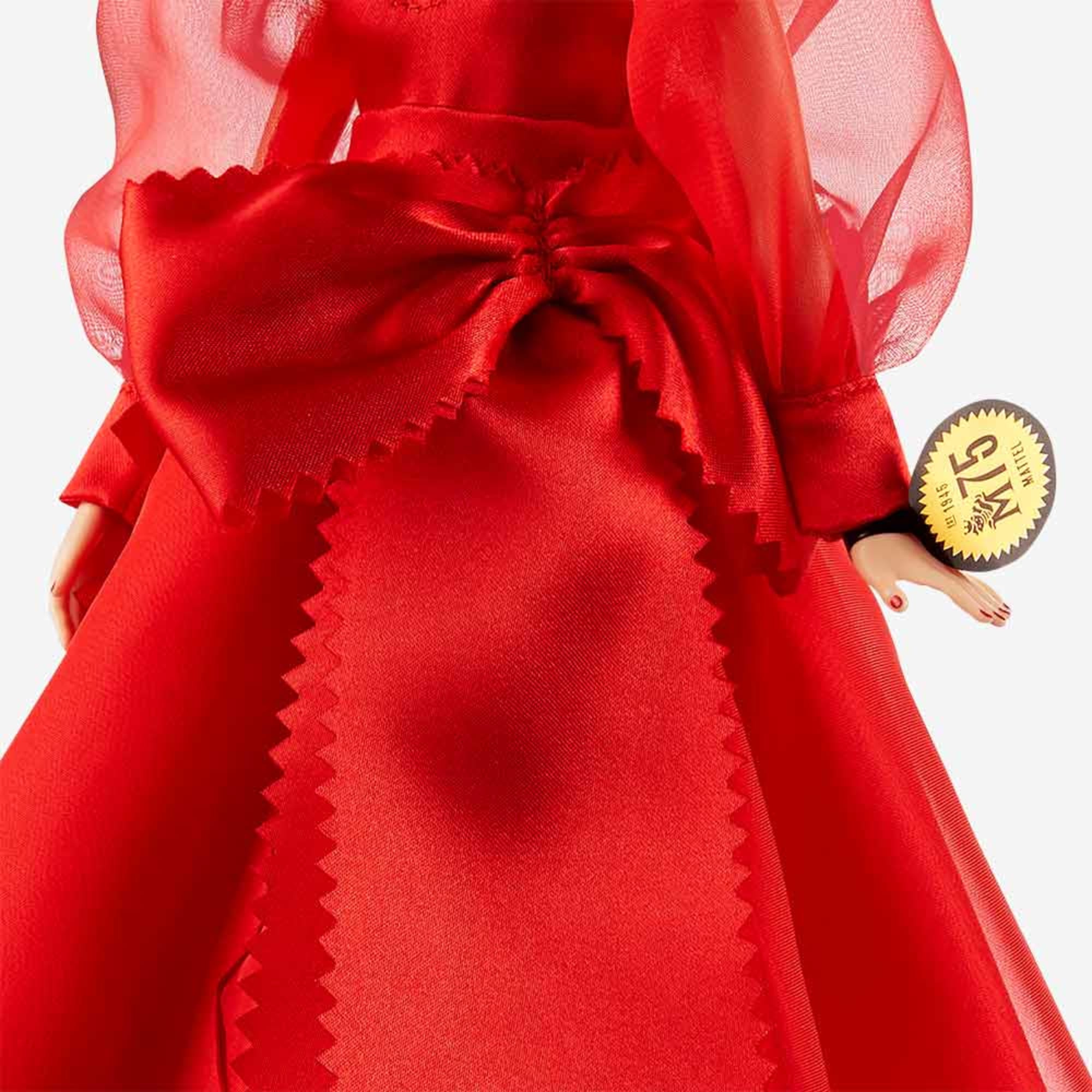 Barbie Collector Mattel 75th Anniversary Doll (12-in Blonde) in Red Gown - Image 5