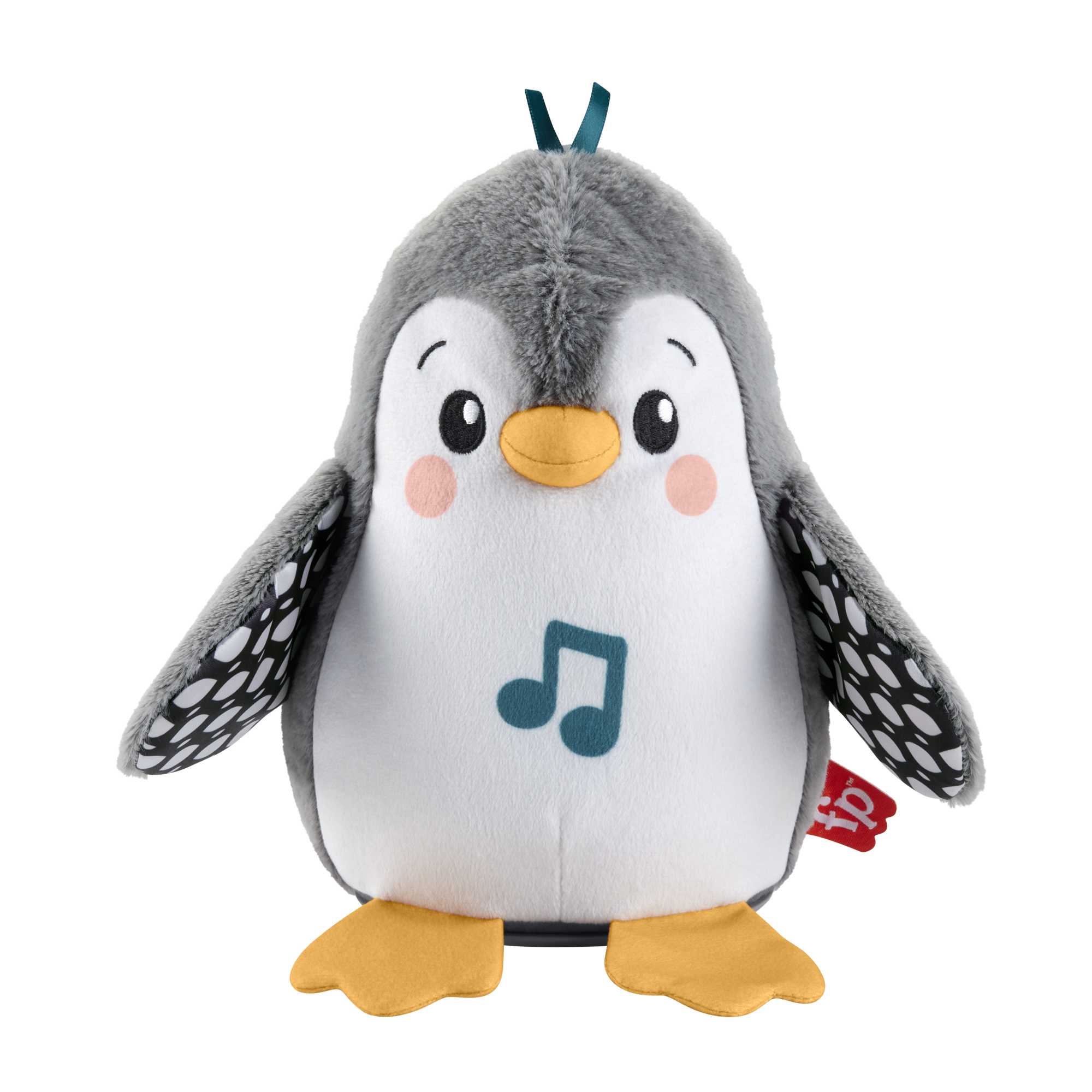 Fisher-Price Plush Tummy Time Toy. Flap & Wobble Penguin. Newborn Musical Toy