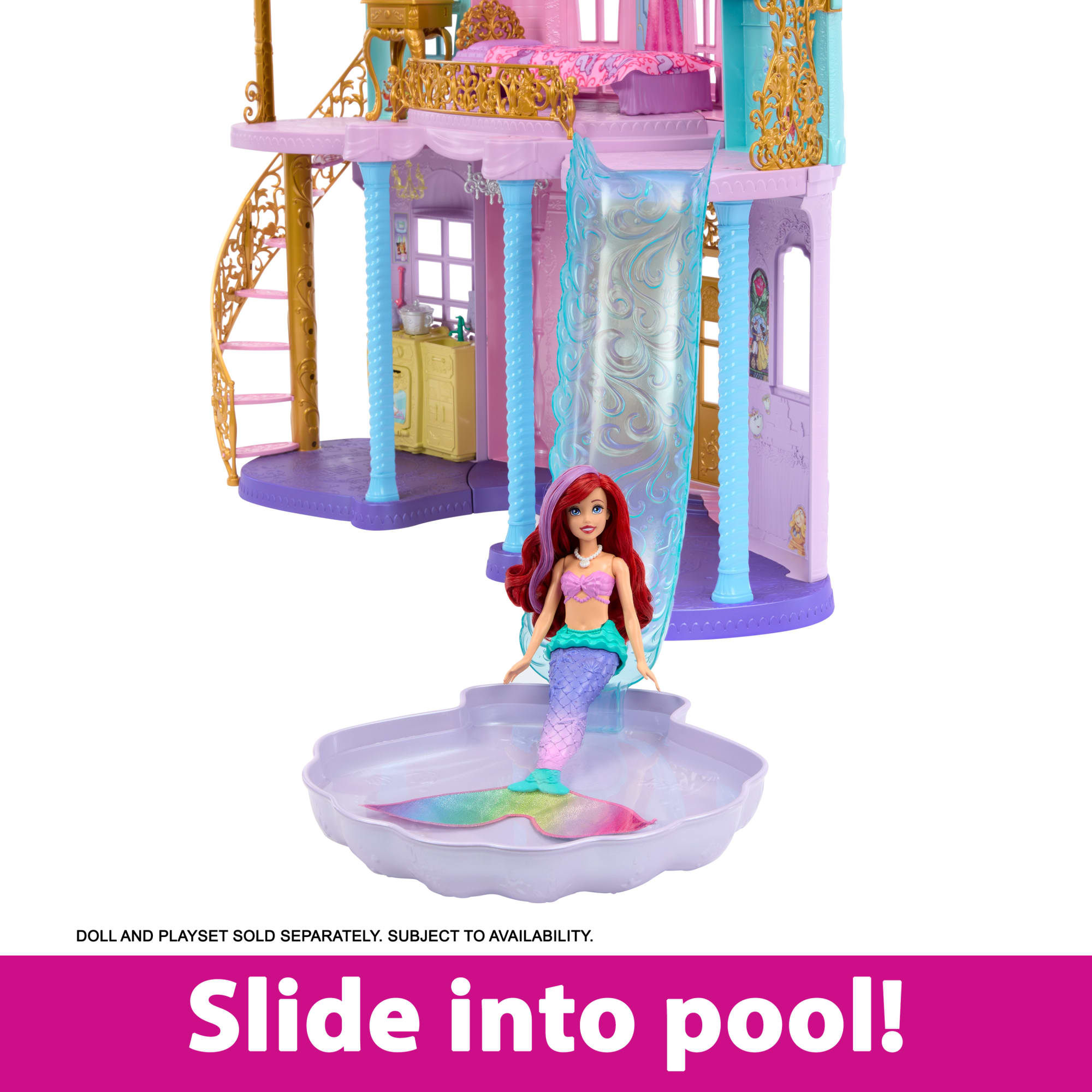 Disney Princess Ultimate Castle Doll House With Lights & Sounds & 25+ Accessories Pieces. 4 Ft Tall - Image 4