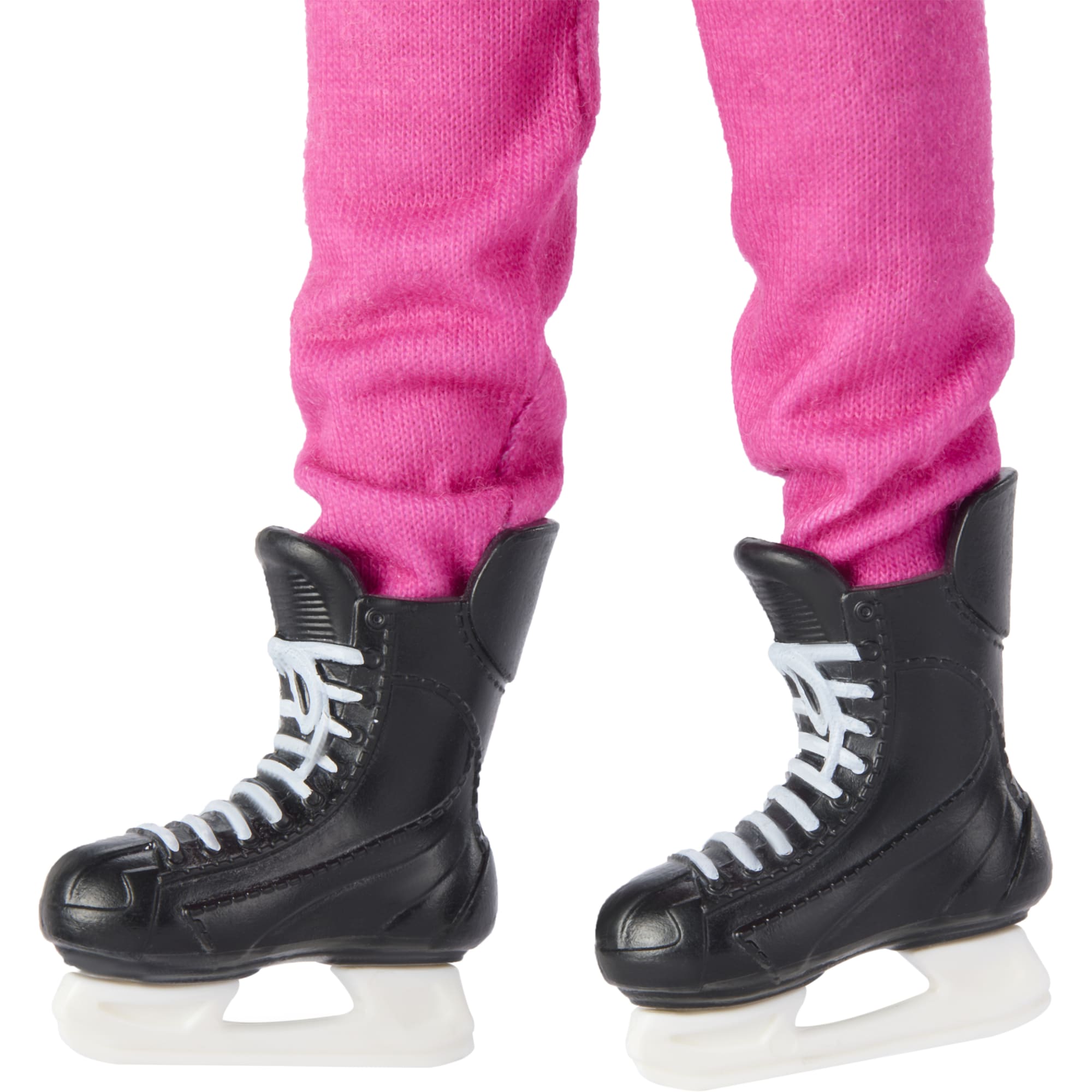 Barbie Tim Hortons PWHL Fashion Doll in Pink. Purple. & Teal Hockey Jersey. includes Hockey Accessories - Image 4