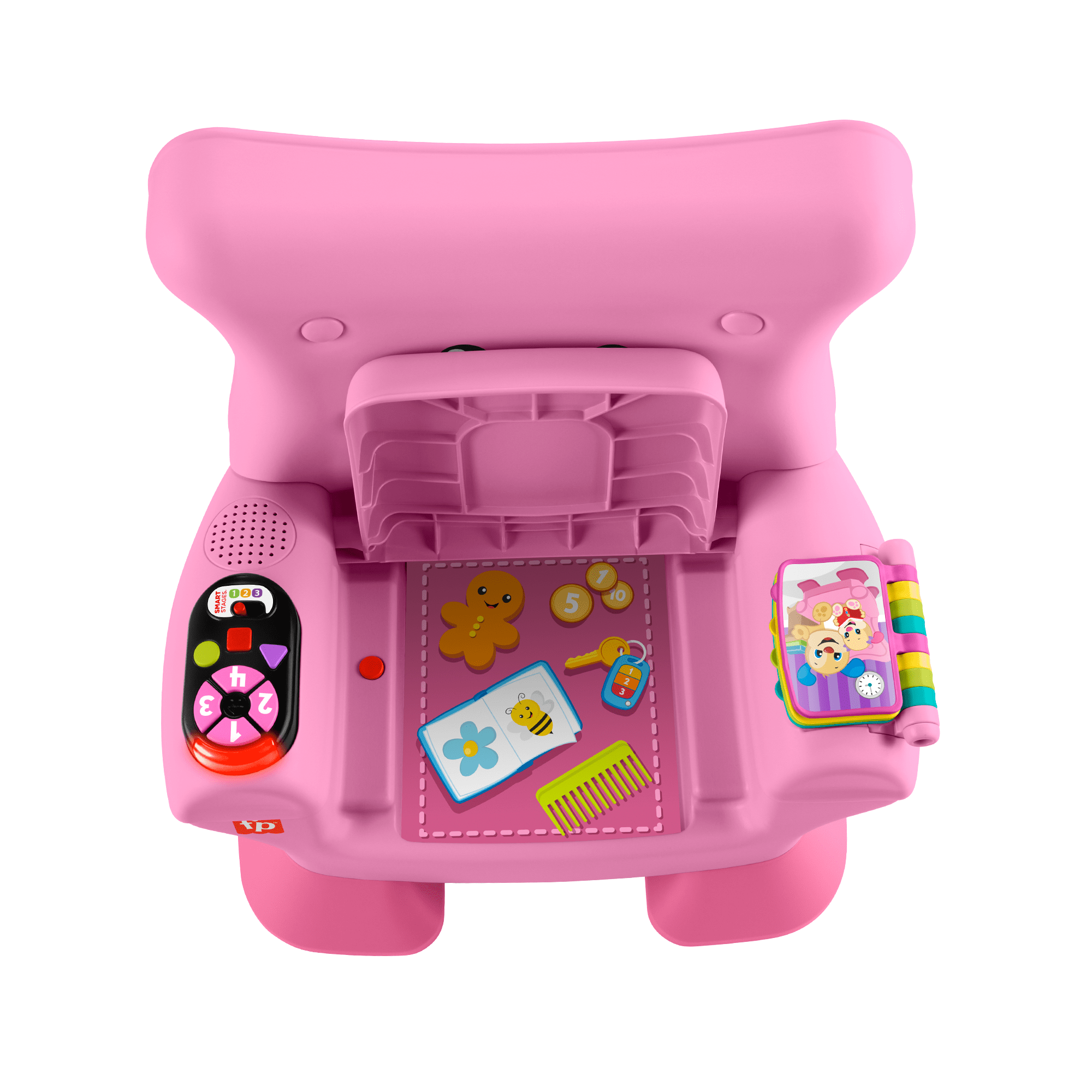 Fisher-Price Laugh & Learn Smart Stages Chair Electronic Learning Toy For Toddlers. Pink - Image 4