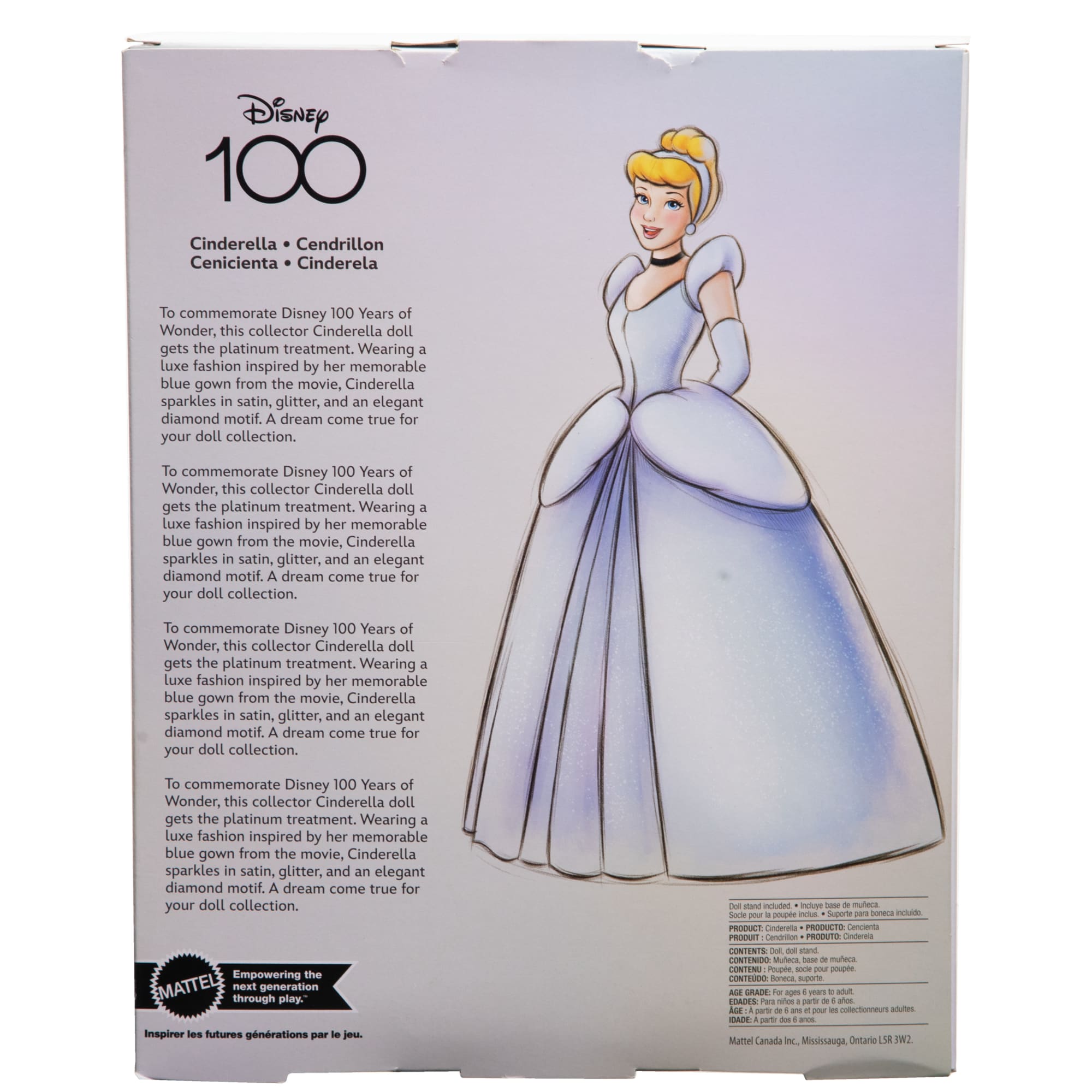 Disney Toys. Disney100 Collector Cinderella Doll. Gifts For Kids And Collectors - Image 6