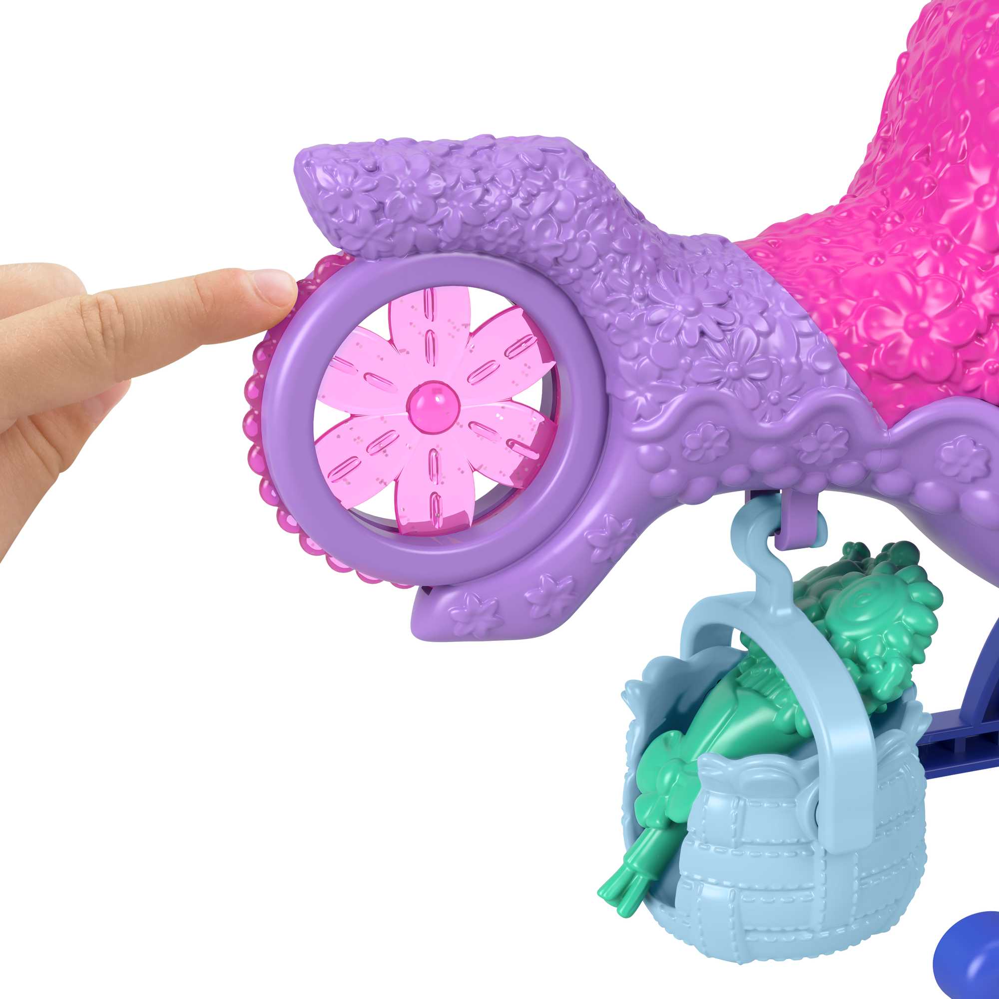 Imaginext Dreamworks Trolls L'Hélico de Poppy. Fig.. Véh.. 4 Élém. - Image 3