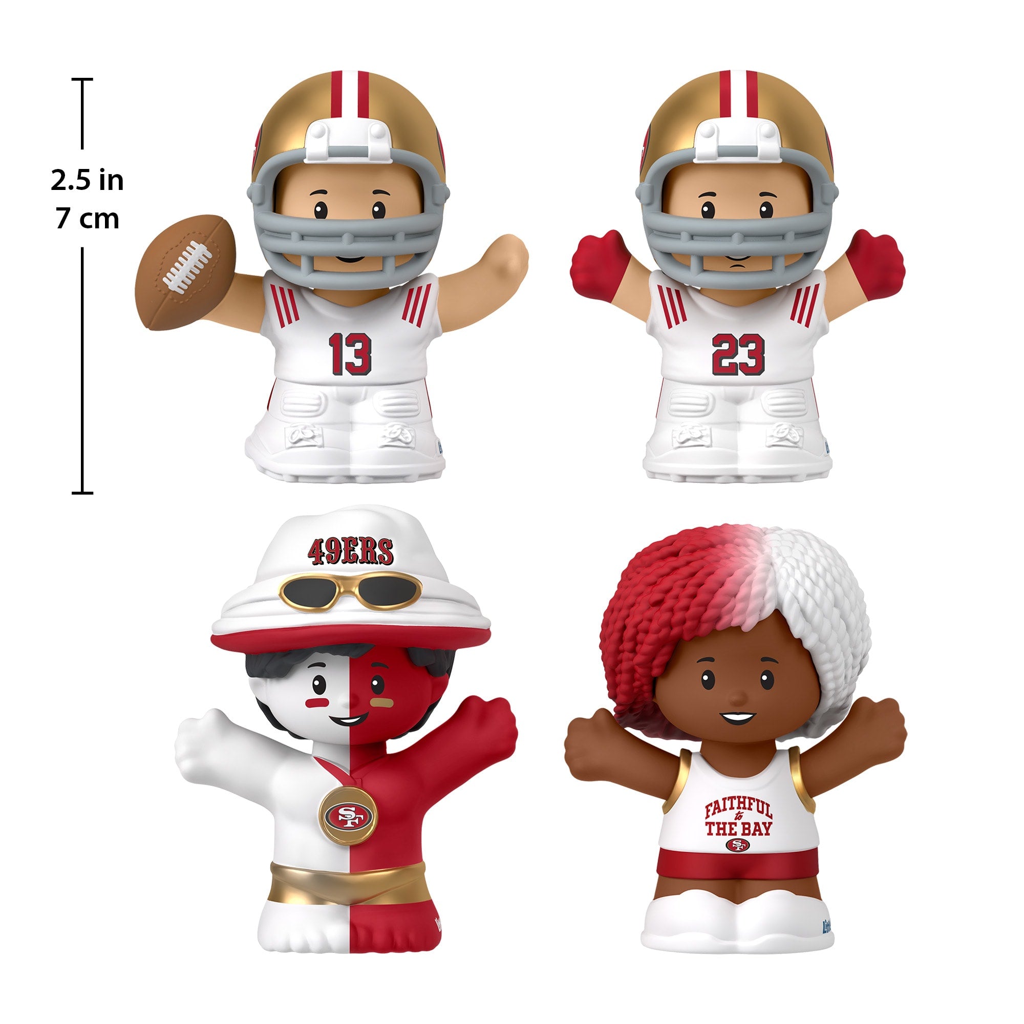 Little People Collector San Francisco 49ers Alternate Jersey Figure Set - Image 5
