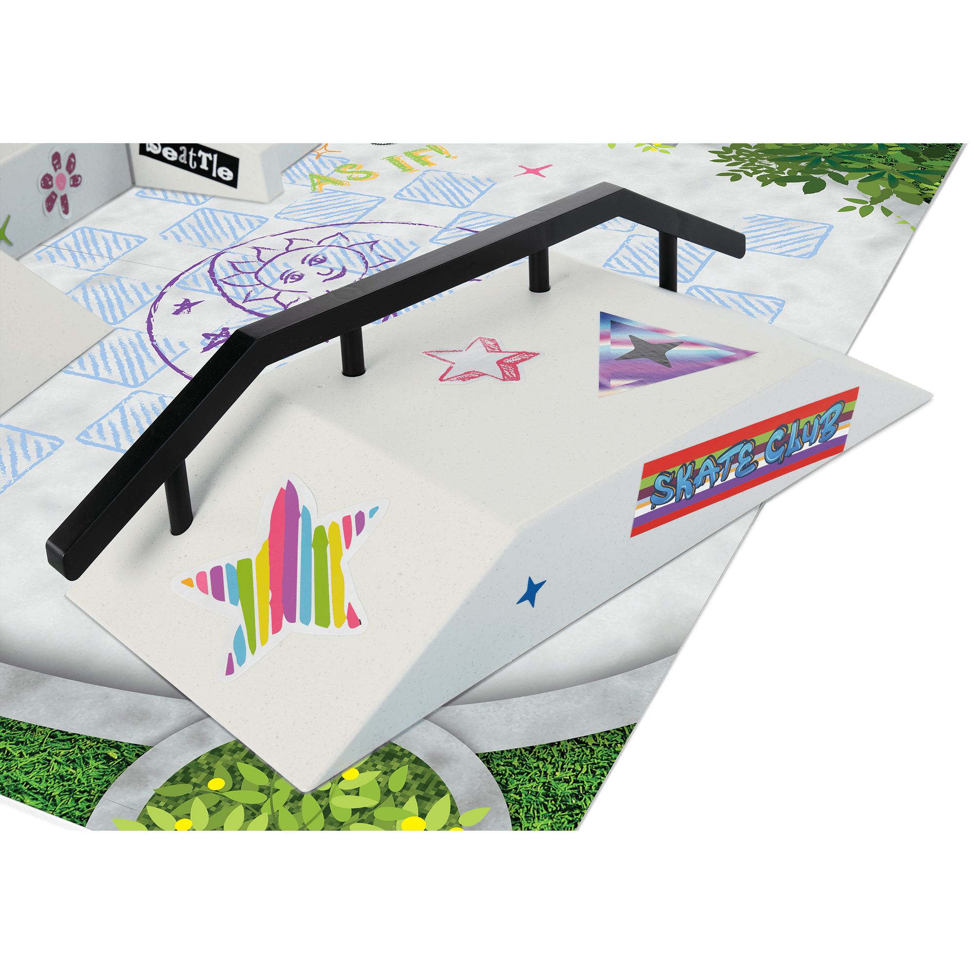 Isabel™ & Nicki's™ 2-in-1 Tennis Court & Skate Spot for 18-inch Dolls (Historical Characters) - Image 5