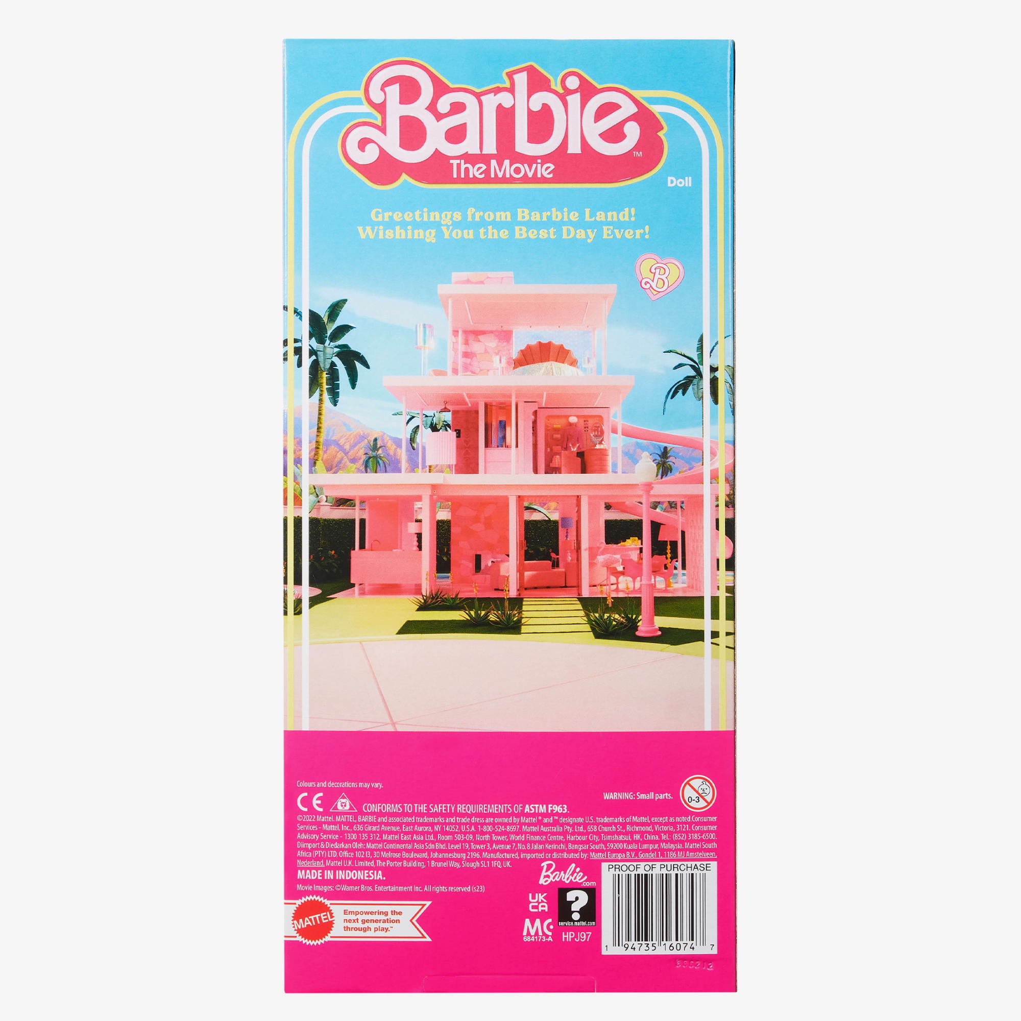 Ken Doll Wearing Pastel Striped Beach Matching Set – Barbie The Movie - Image 9
