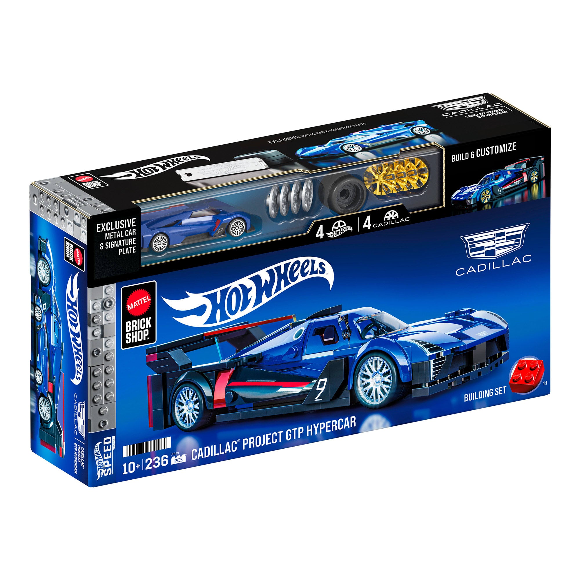 Mattel Brick Shop Hot Wheels Cadillac Project GTP Hypercar Building Set - Image 8